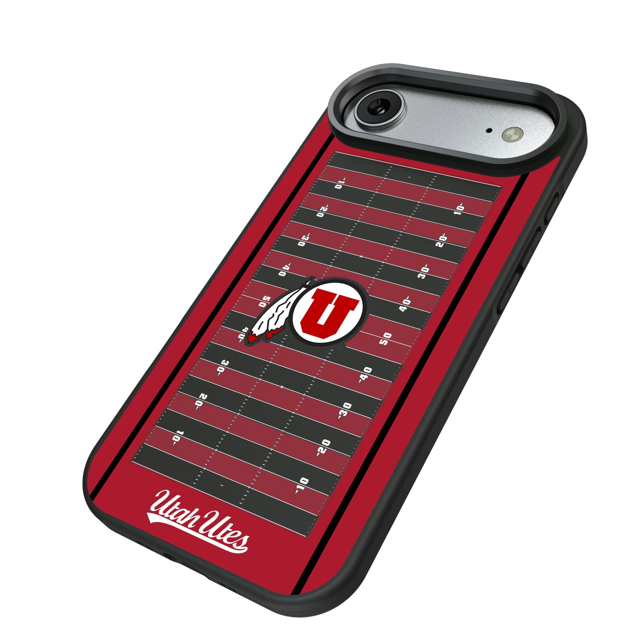 University of Utah Utes Field iPhone Bump Phone Case for Apple iPhone - Isometric View#Device_iPhone Air