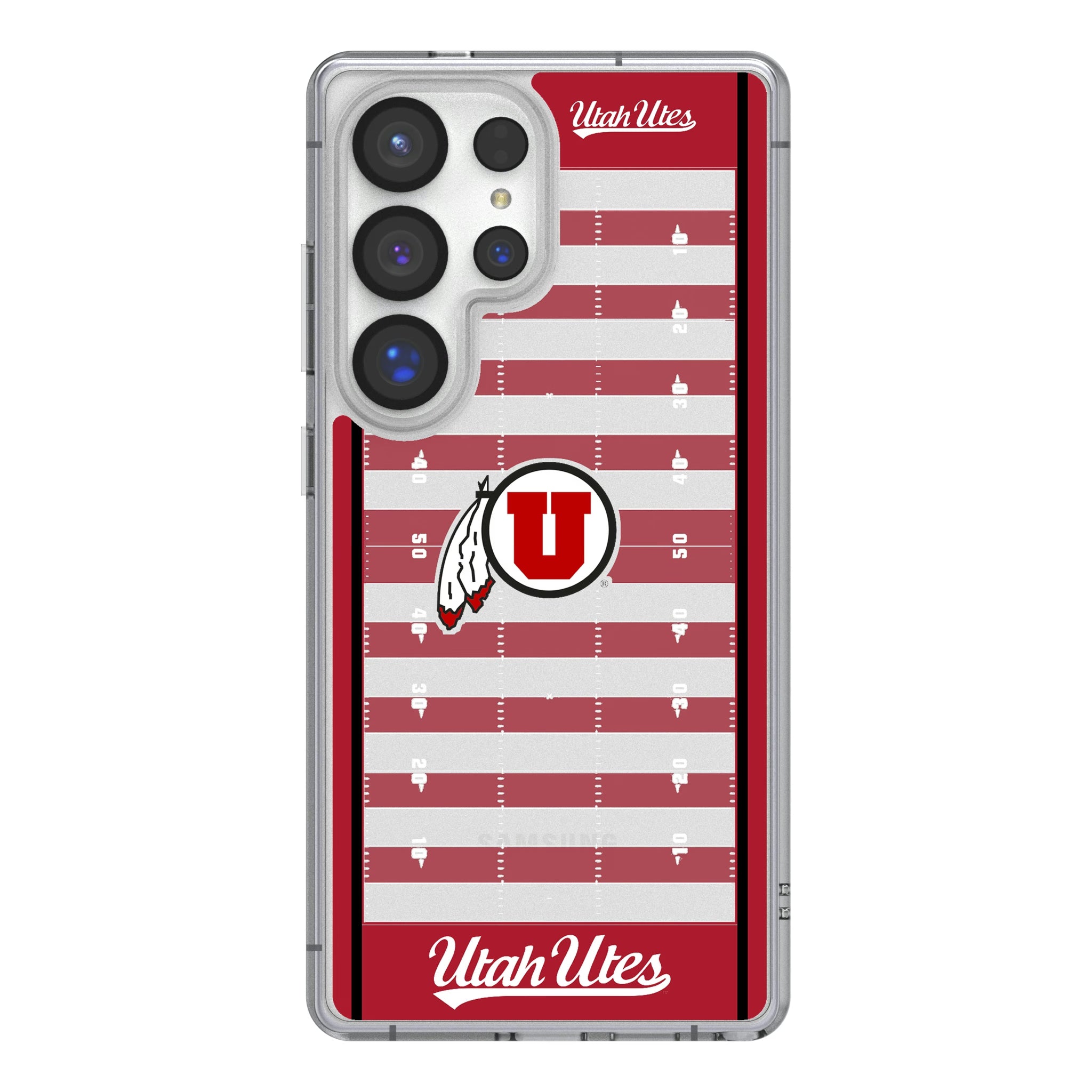 University of Utah Utes Field Galaxy Clear Phone Case for Samsung Galaxy