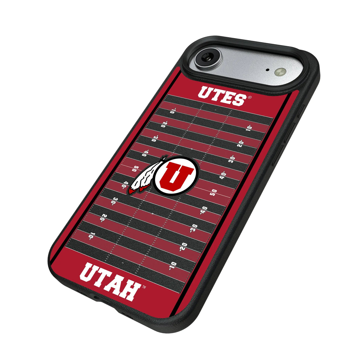 University of Utah Utes Field iPhone MagSafe Compatible Phone Case for Apple iPhone - Isometric View#Device_iPhone Air