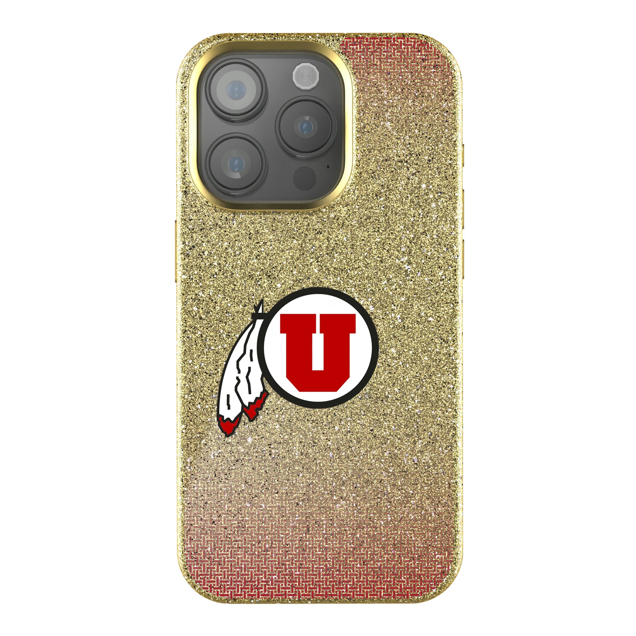 University of Utah Utes Linen iPhone Bling Phone Case for Apple iPhone