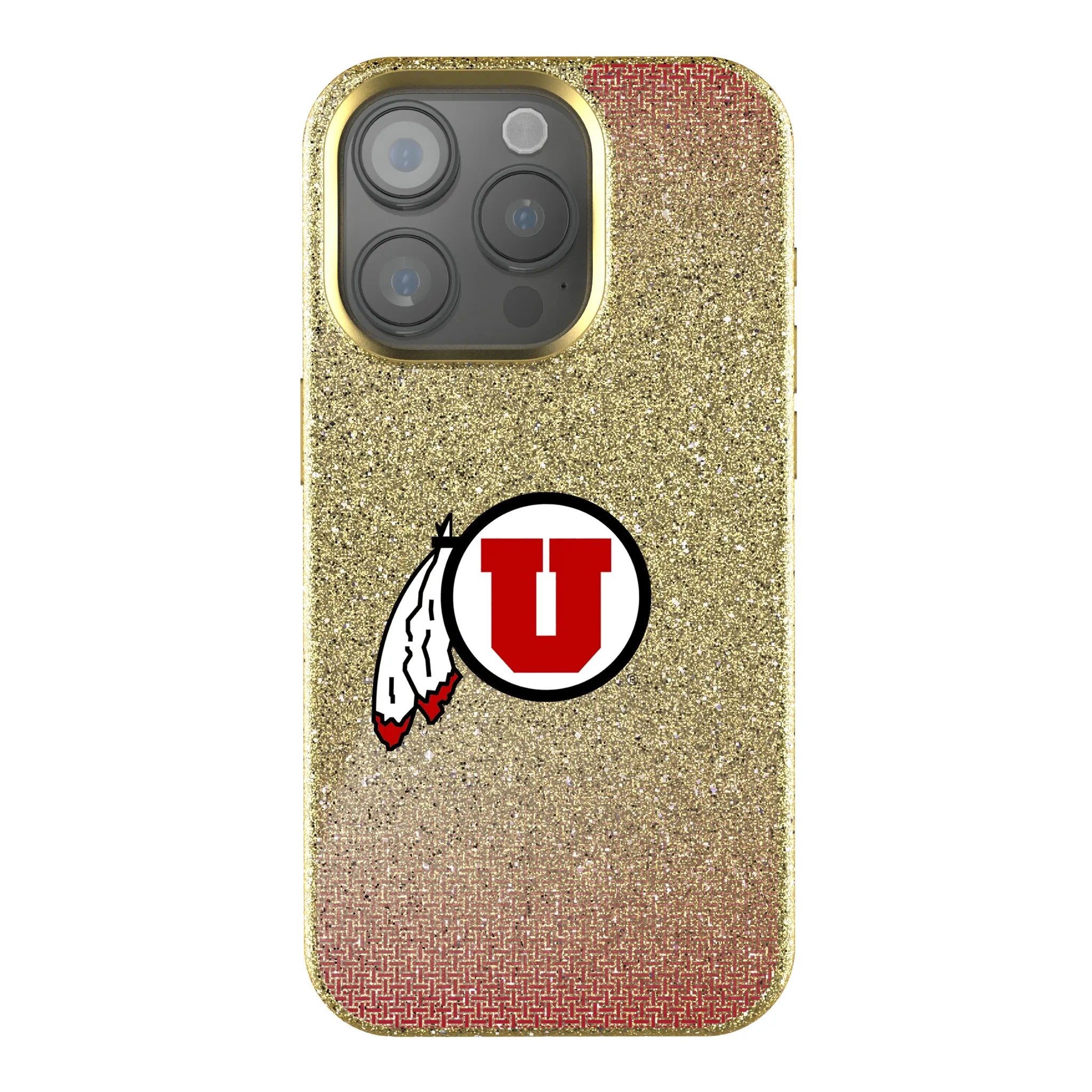 University of Utah Utes Linen iPhone Bling Phone Case for Apple iPhone