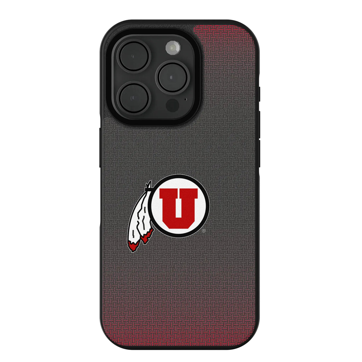 University of Utah Utes Linen iPhone Bump Phone Case for Apple iPhone#Device_iPhone 15 Pro