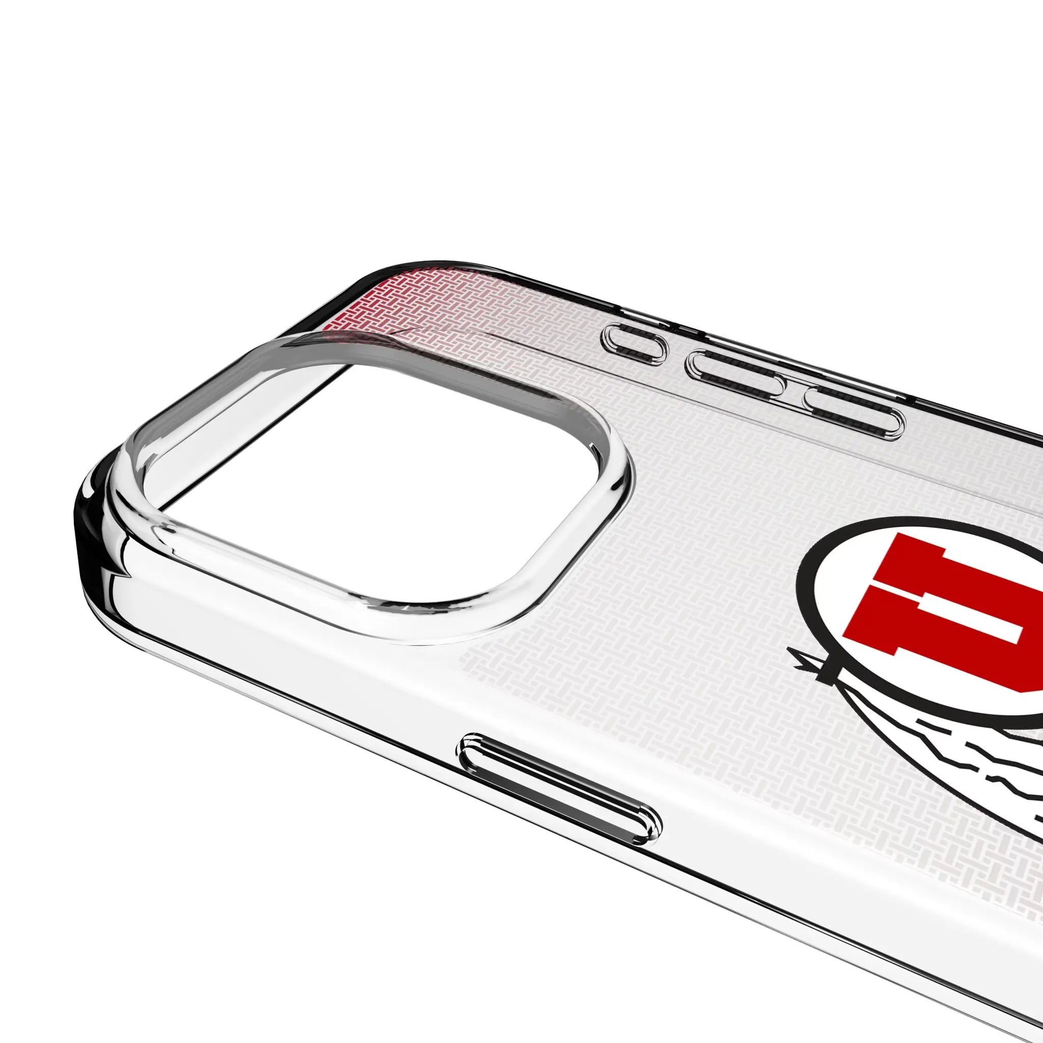 University of Utah Utes Linen iPhone Clear Phone Case for Apple iPhone - Detail