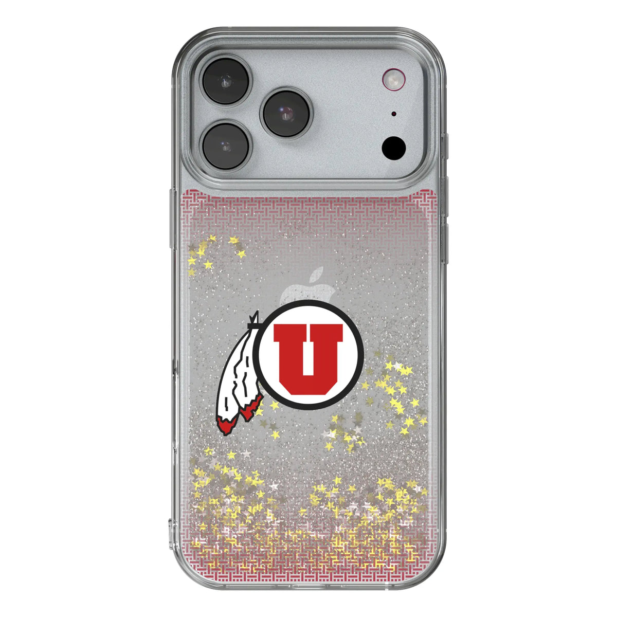 University of Utah Utes Linen iPhone Glitter Phone Case for Apple iPhone#Device_iPhone 17 Pro Max
