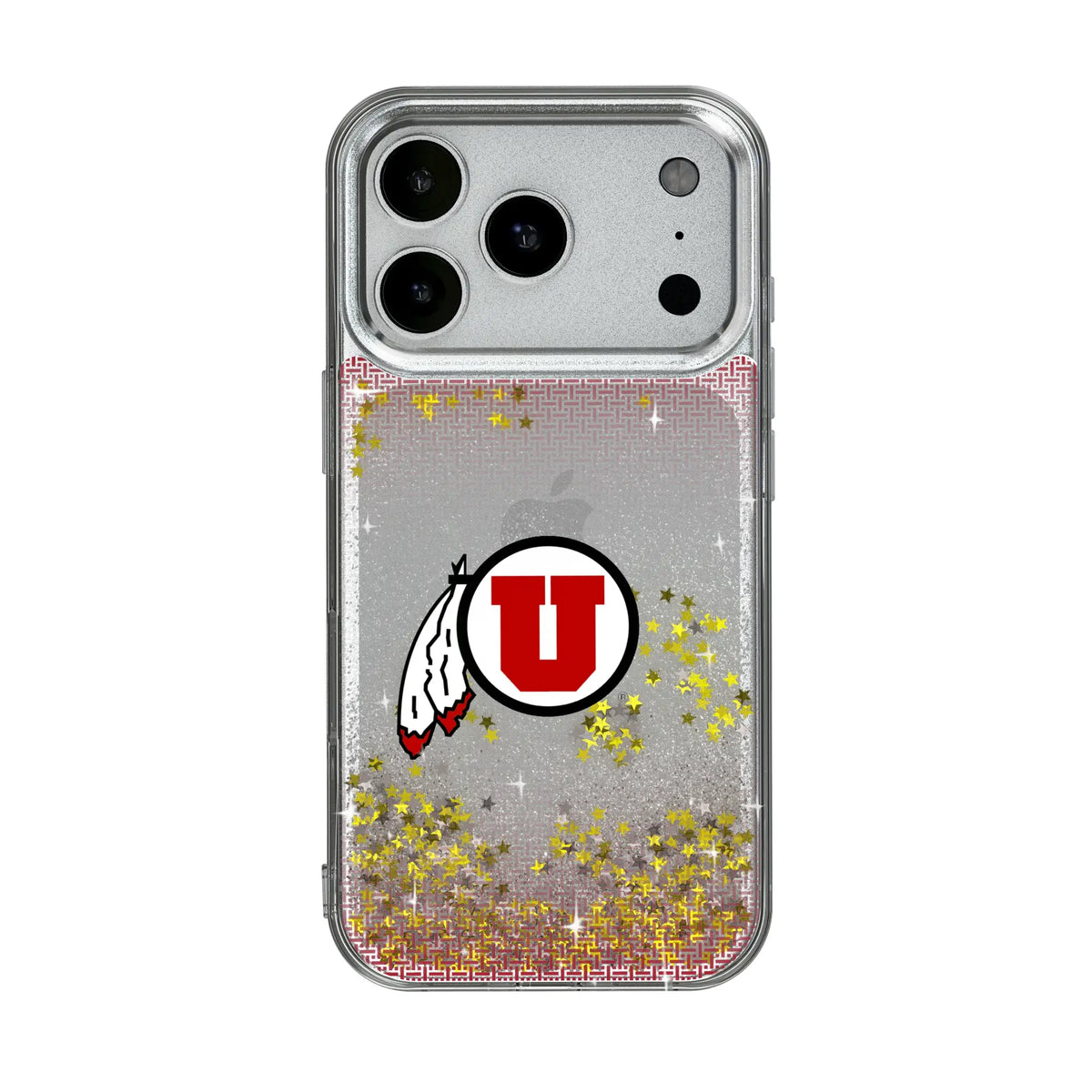 University of Utah Utes Linen iPhone Glitter Phone Case for Apple iPhone#Device_iPhone 17 Pro