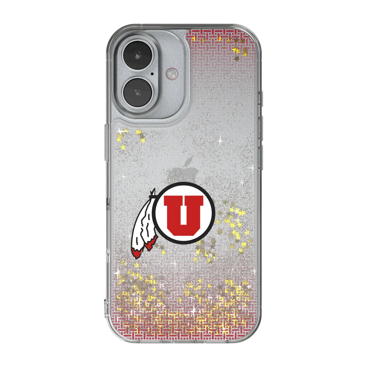 University of Utah Utes Linen iPhone Glitter Phone Case for Apple iPhone#Device_iPhone 17
