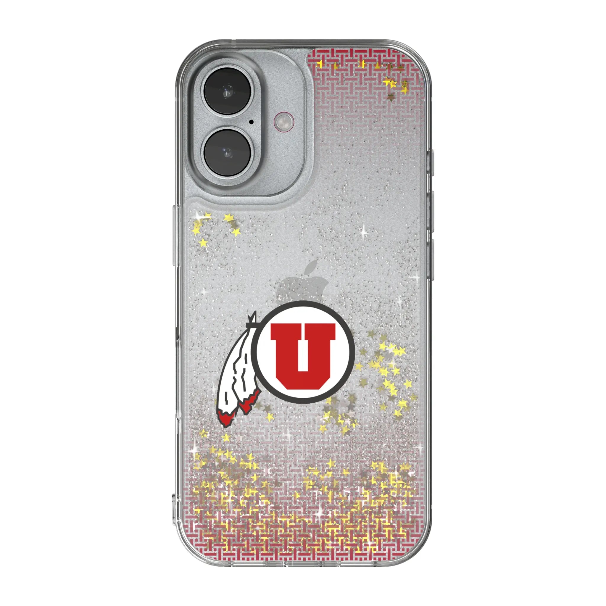 University of Utah Utes Linen iPhone Glitter Phone Case for Apple iPhone