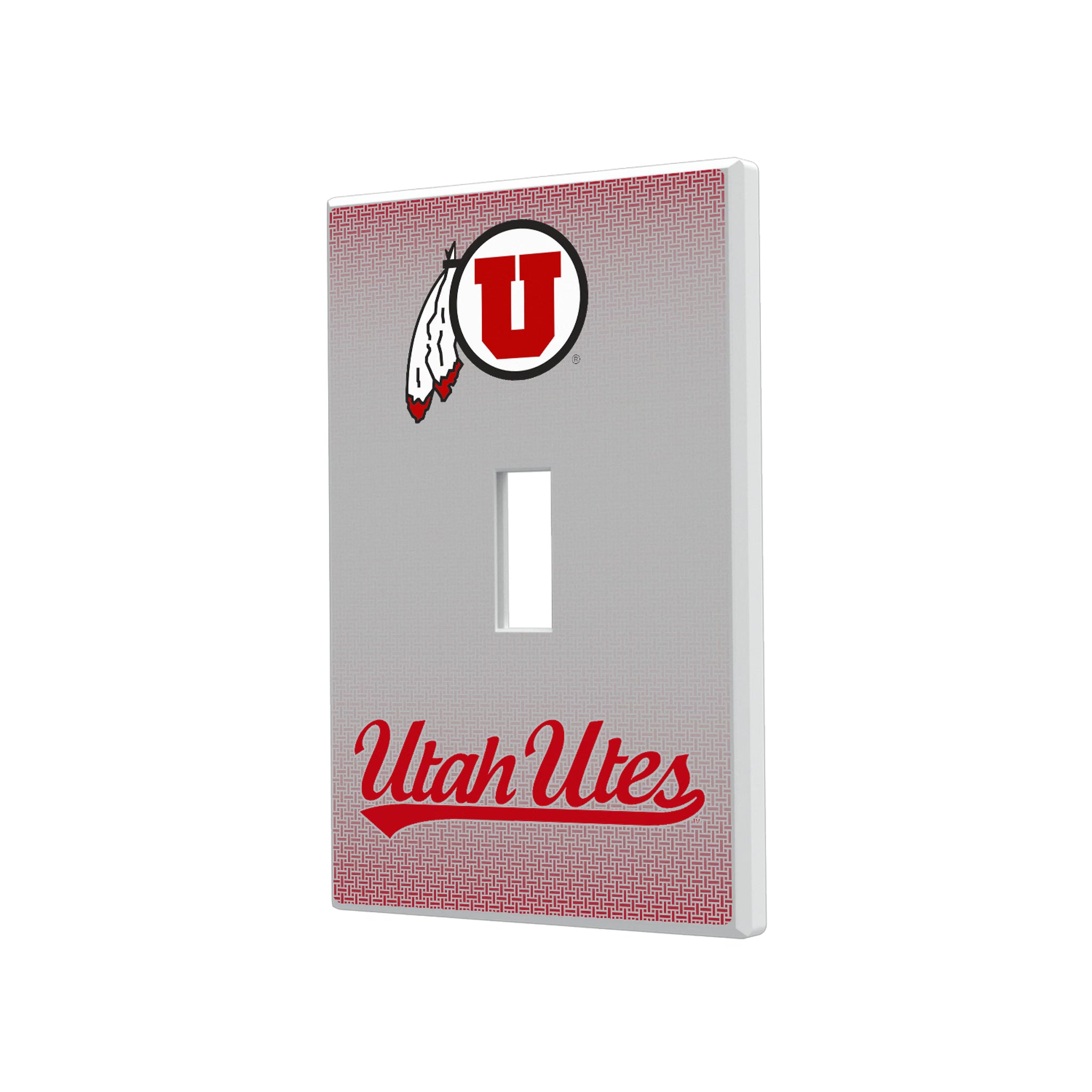 University of Utah Utes Linen Hidden-Screw Light Switch Plate#Style_Single Toggle