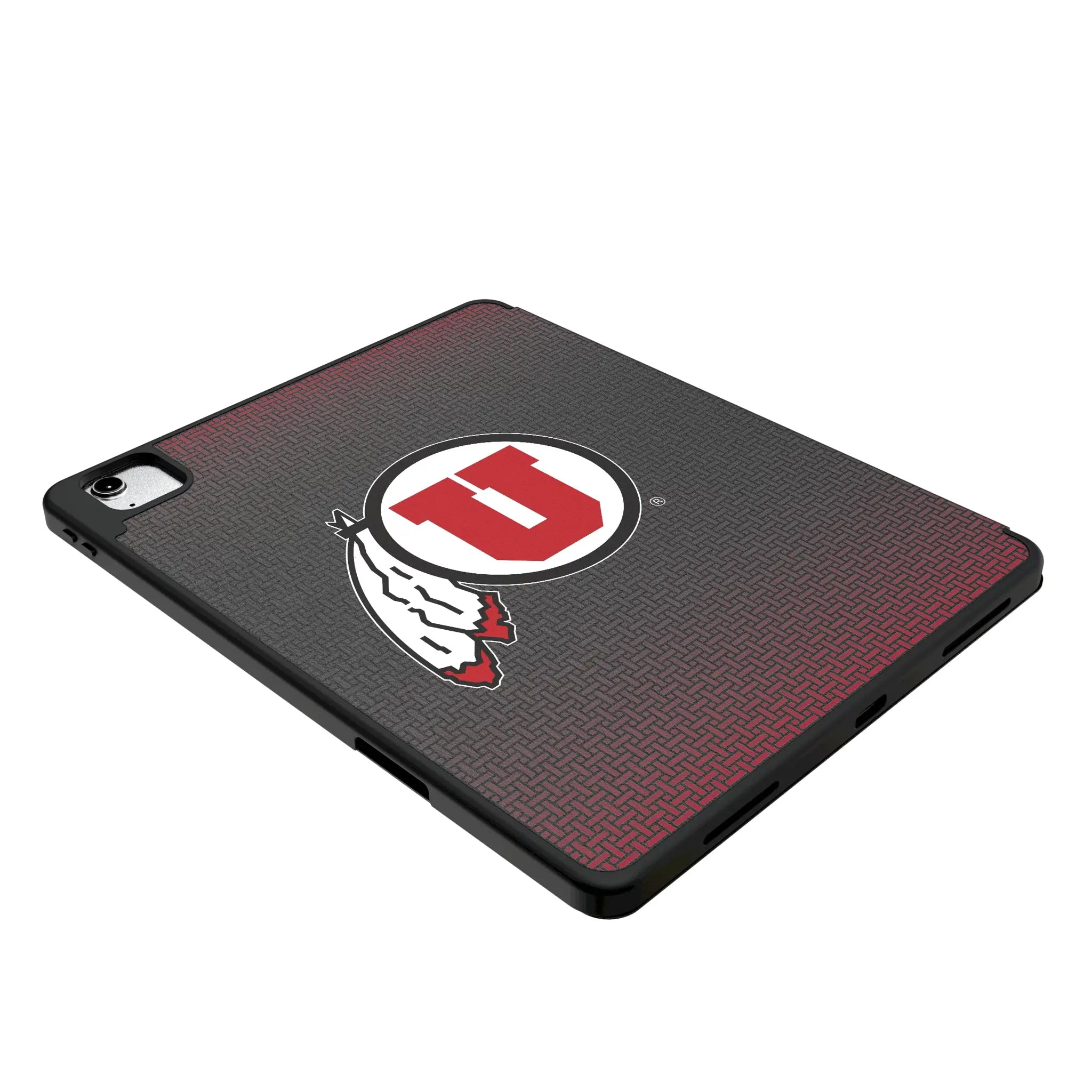 University of Utah Utes Linen iPad Tablet Case for Apple iPad - Isometric View