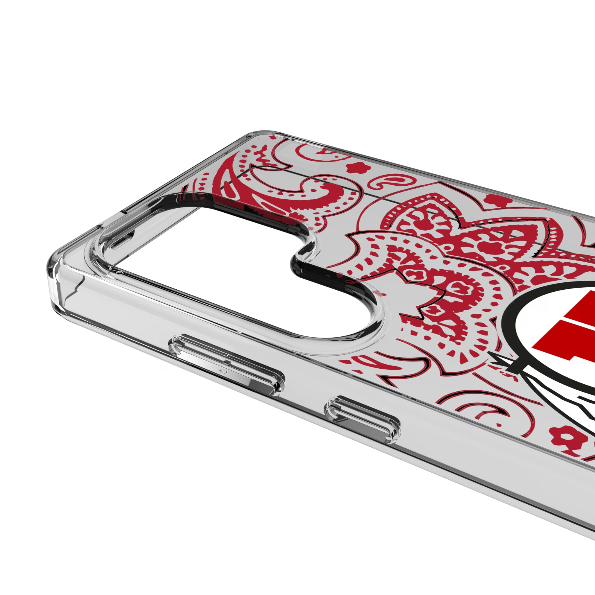 University of Utah Utes Paisley Galaxy Clear Phone Case for Samsung Galaxy - Detail
