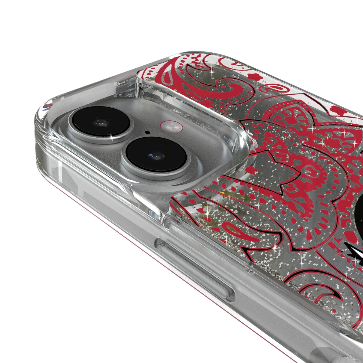 University of Utah Utes Paisley iPhone Glitter Phone Case for Apple iPhone - Detail#Device_iPhone 17
