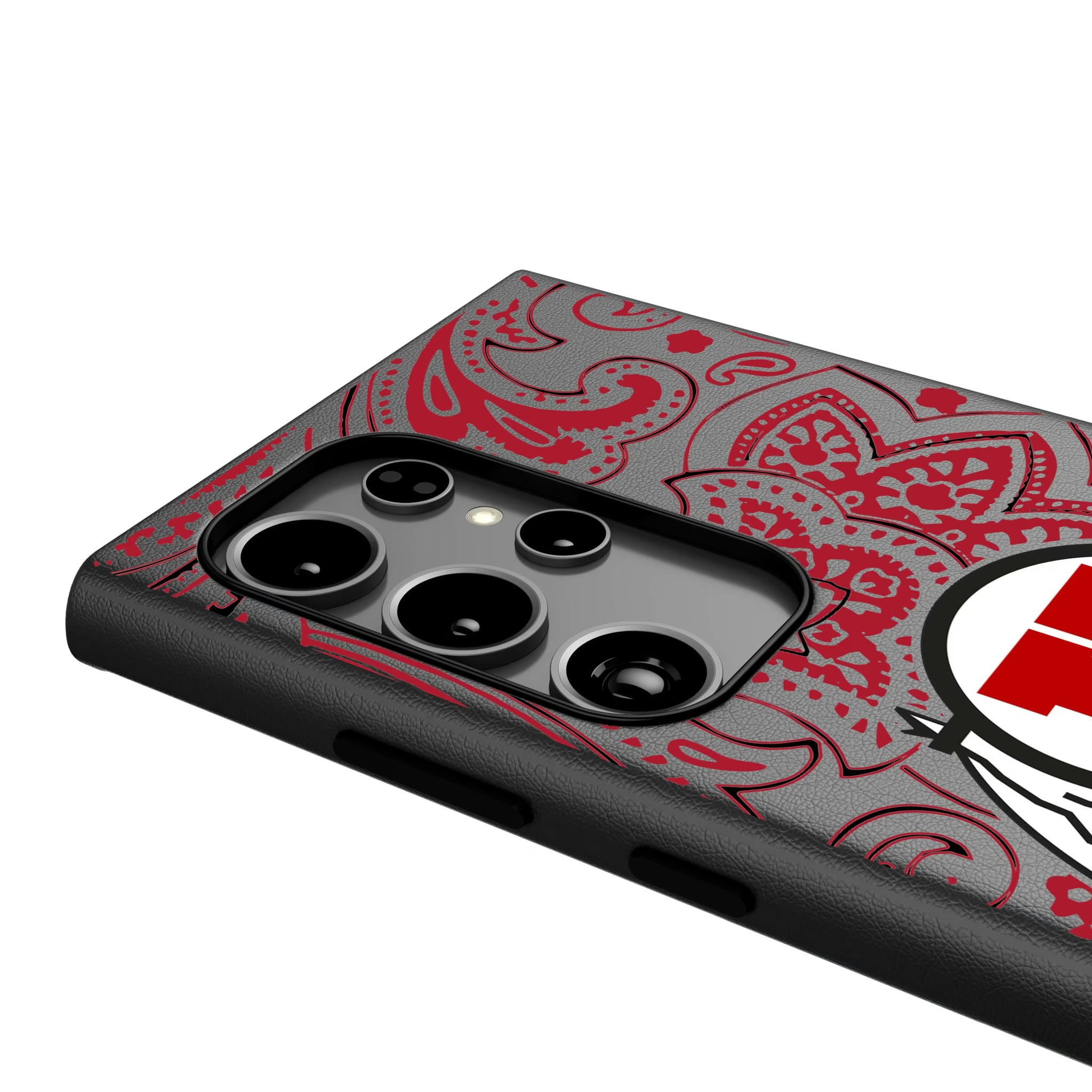 University of Utah Utes Paisley Galaxy MagSafe Compatible Phone Case for Samsung Galaxy - Detail