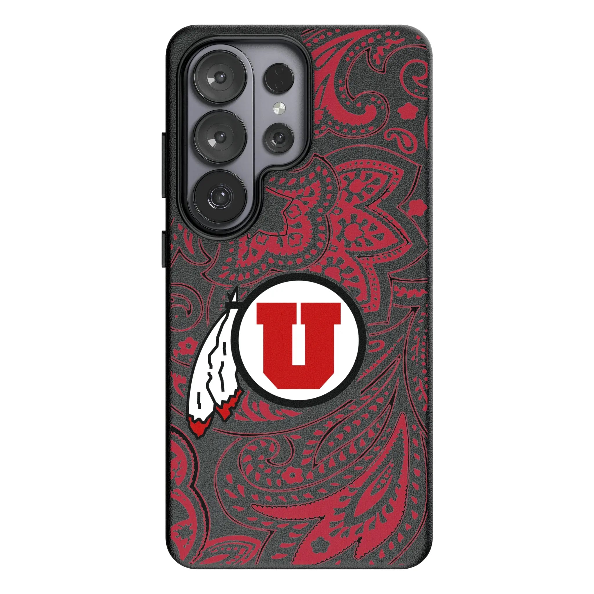 University of Utah Utes Paisley Galaxy MagSafe Compatible Phone Case for Samsung Galaxy#Device_Galaxy S26 Ultra