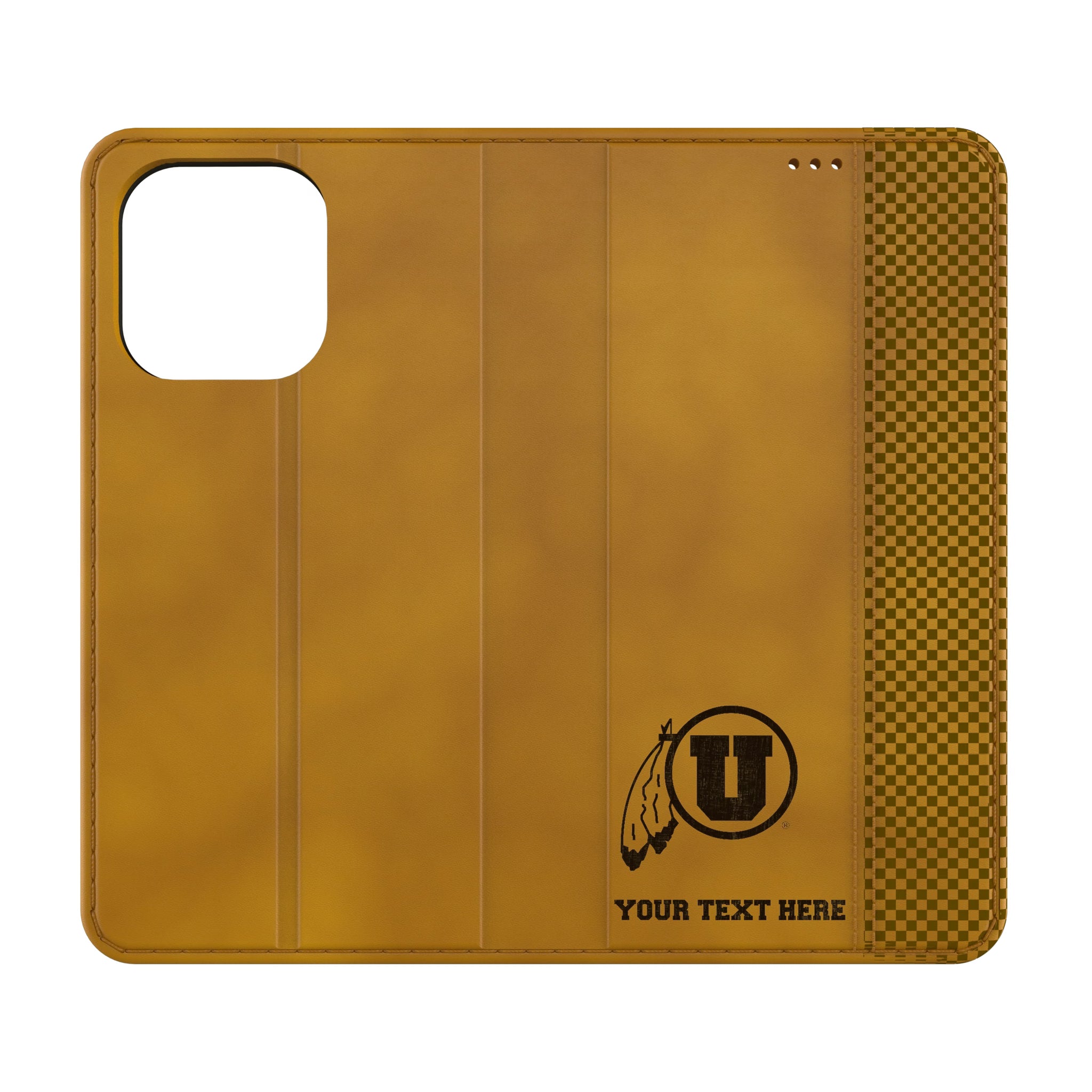 University of Utah Utes Personalized Burn iPhone Folio Phone Case for Apple iPhone