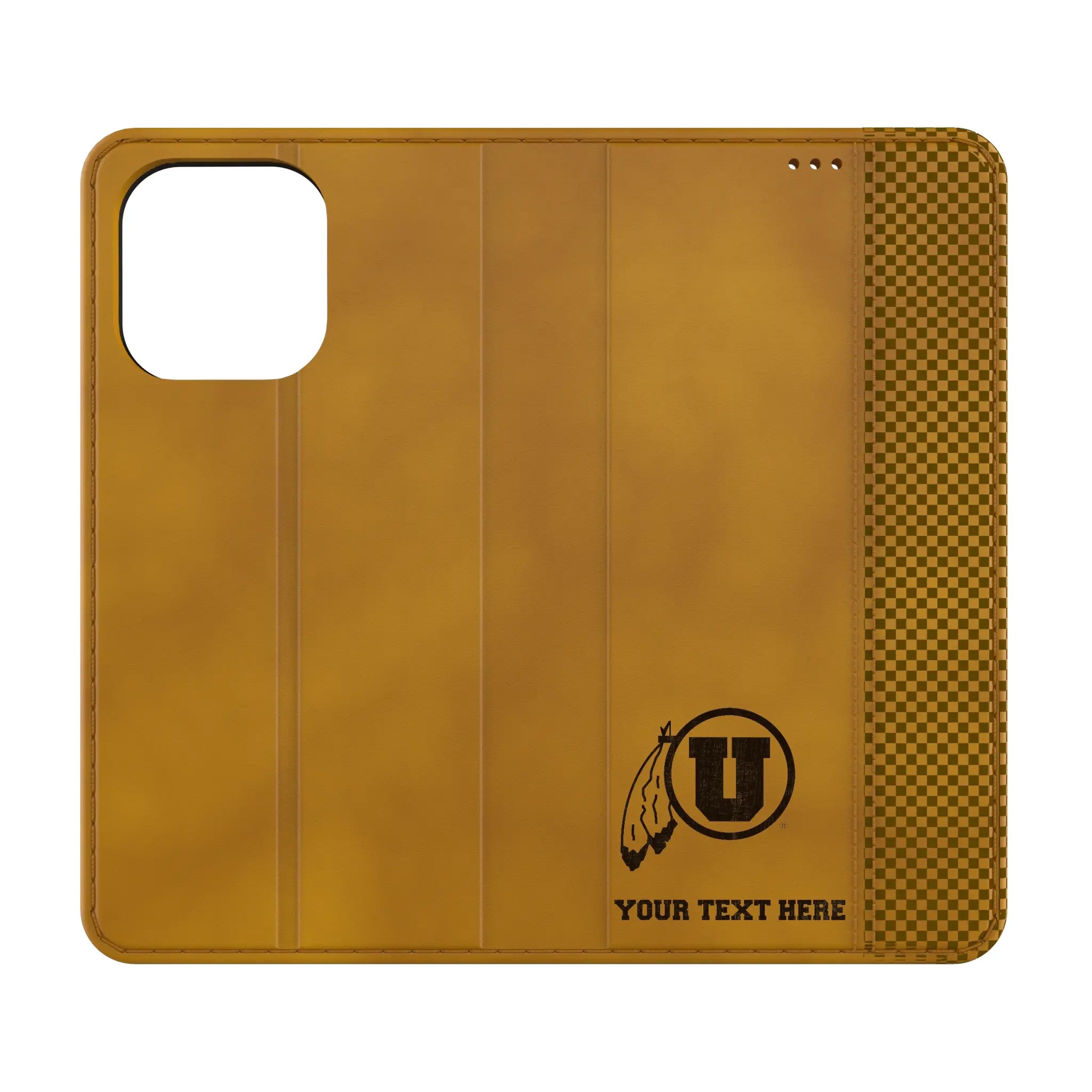 University of Utah Utes Personalized Burn iPhone Folio Phone Case for Apple iPhone