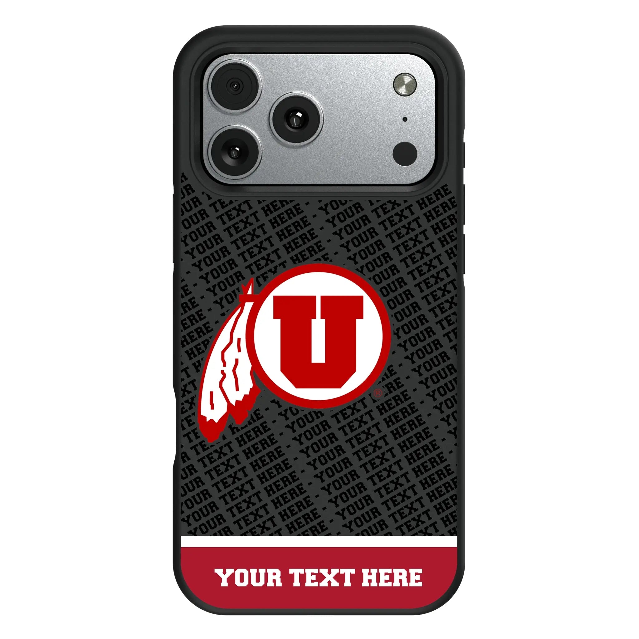 University of Utah Utes Personalized EndZone Plus iPhone Bump Phone Case for Apple iPhone#Device_iPhone 17 Pro Max
