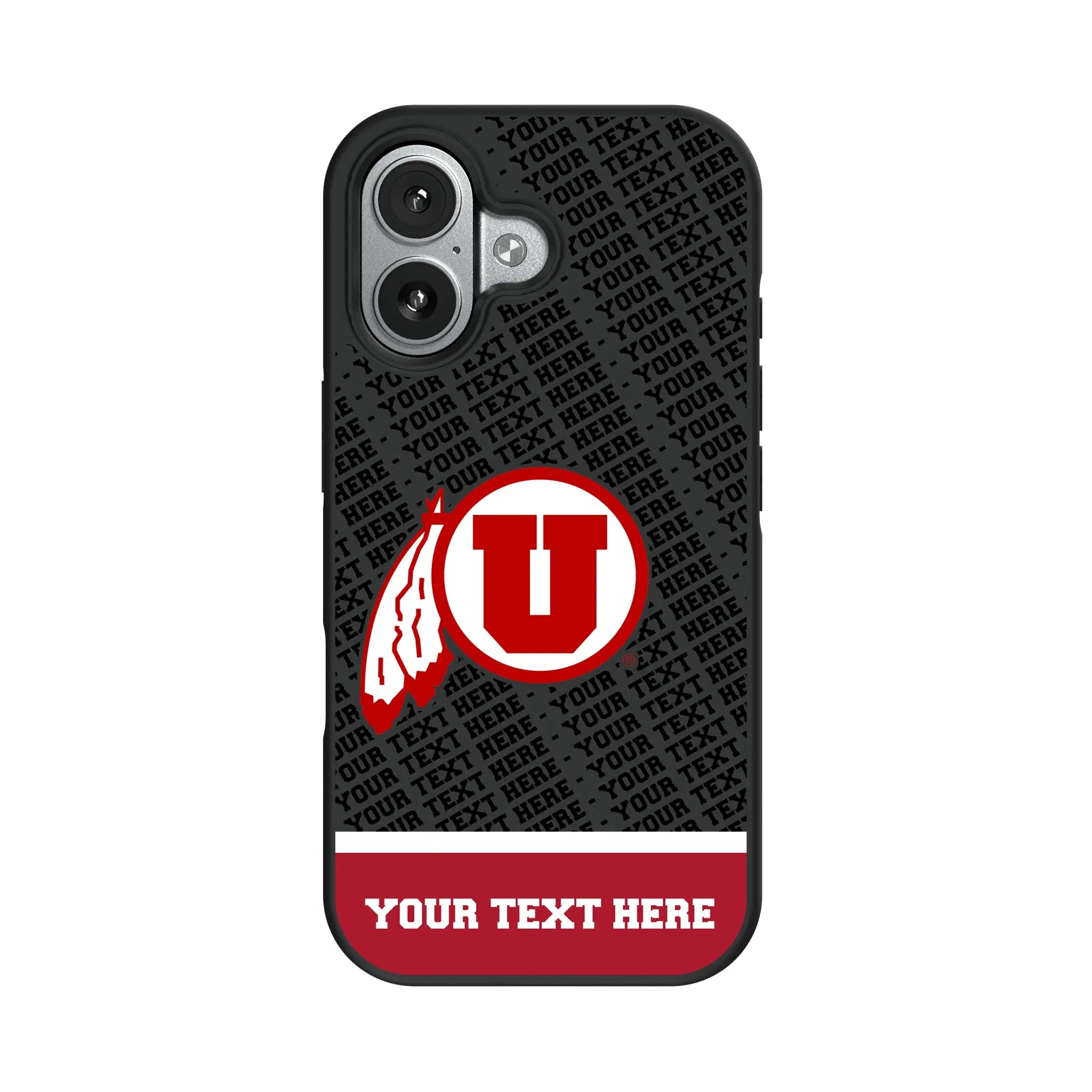 University of Utah Utes Personalized EndZone Plus iPhone Bump Phone Case for Apple iPhone#Device_iPhone 17