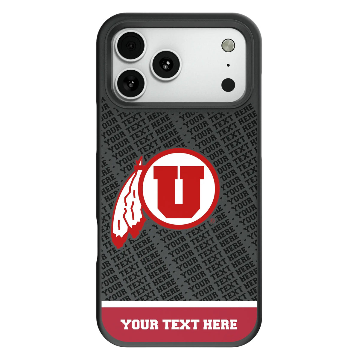 University of Utah Utes Personalized EndZone Plus Bump Phone Case for Apple iPhone