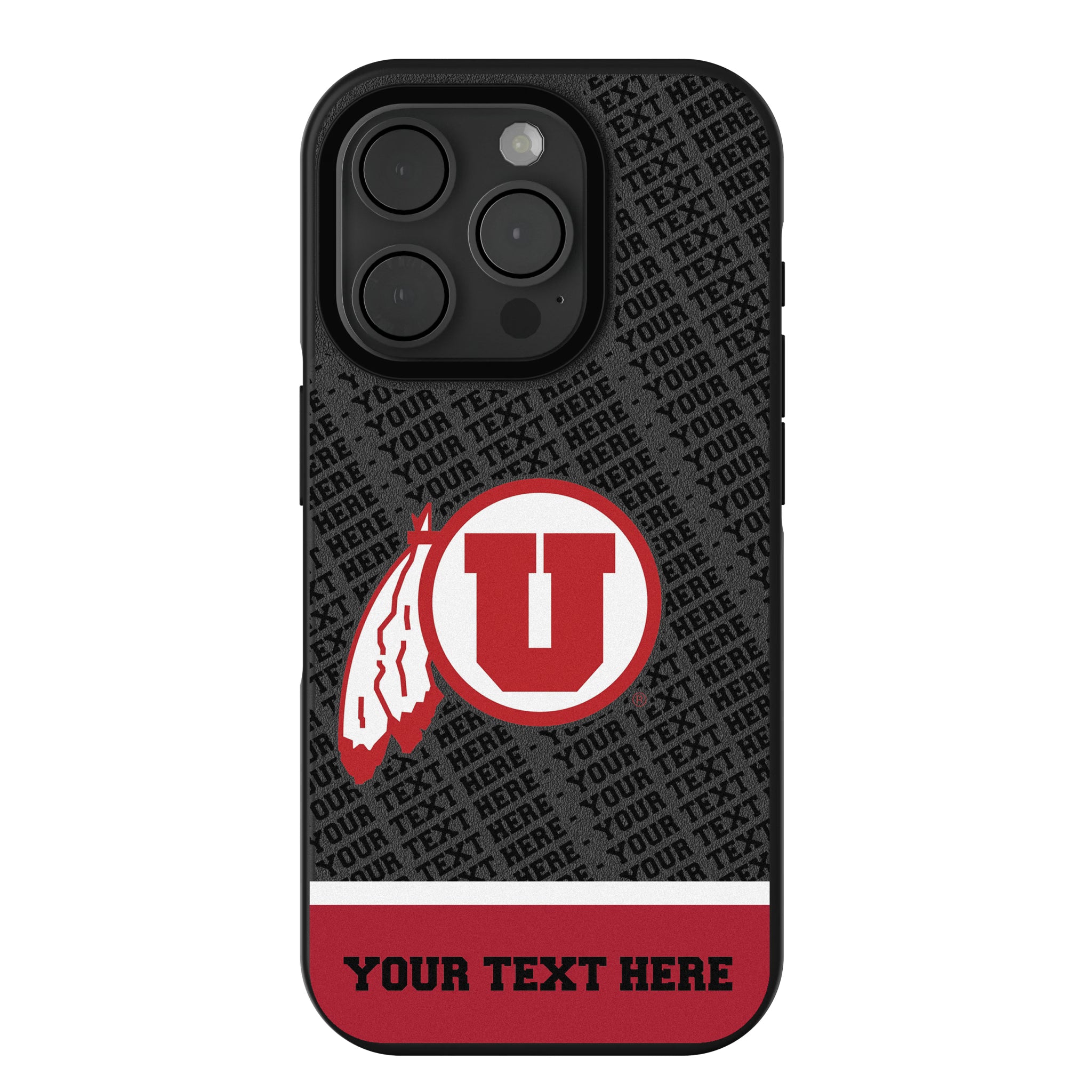 University of Utah Utes Personalized EndZone Plus iPhone Bump Phone Case for Apple iPhone