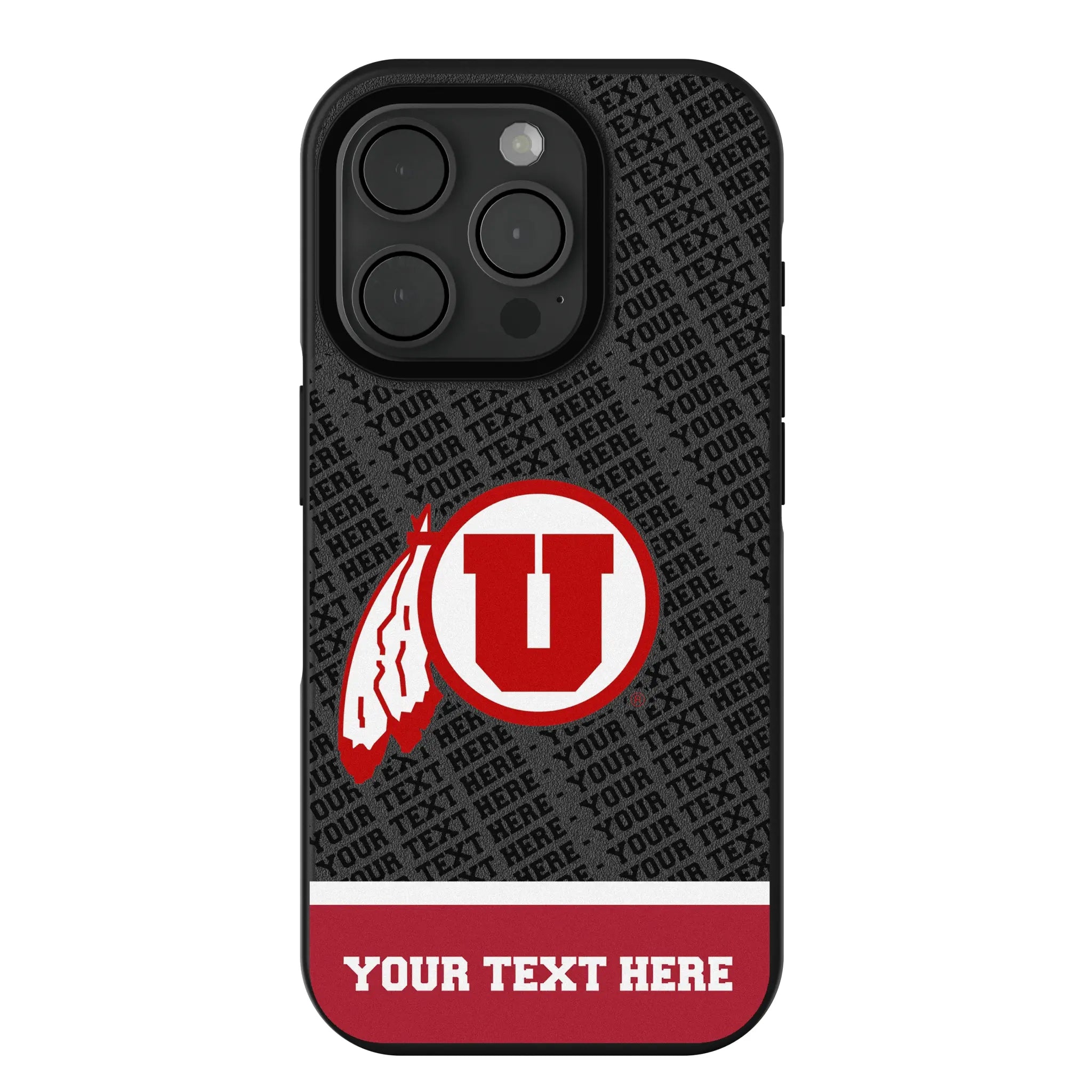University of Utah Utes Personalized EndZone Plus iPhone Bump Phone Case for Apple iPhone