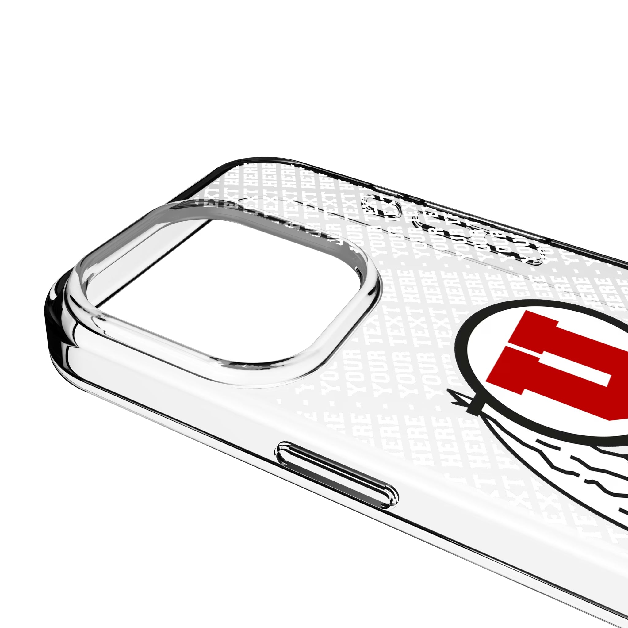 University of Utah Utes Personalized EndZone Plus iPhone Clear Phone Case for Apple iPhone - Detail