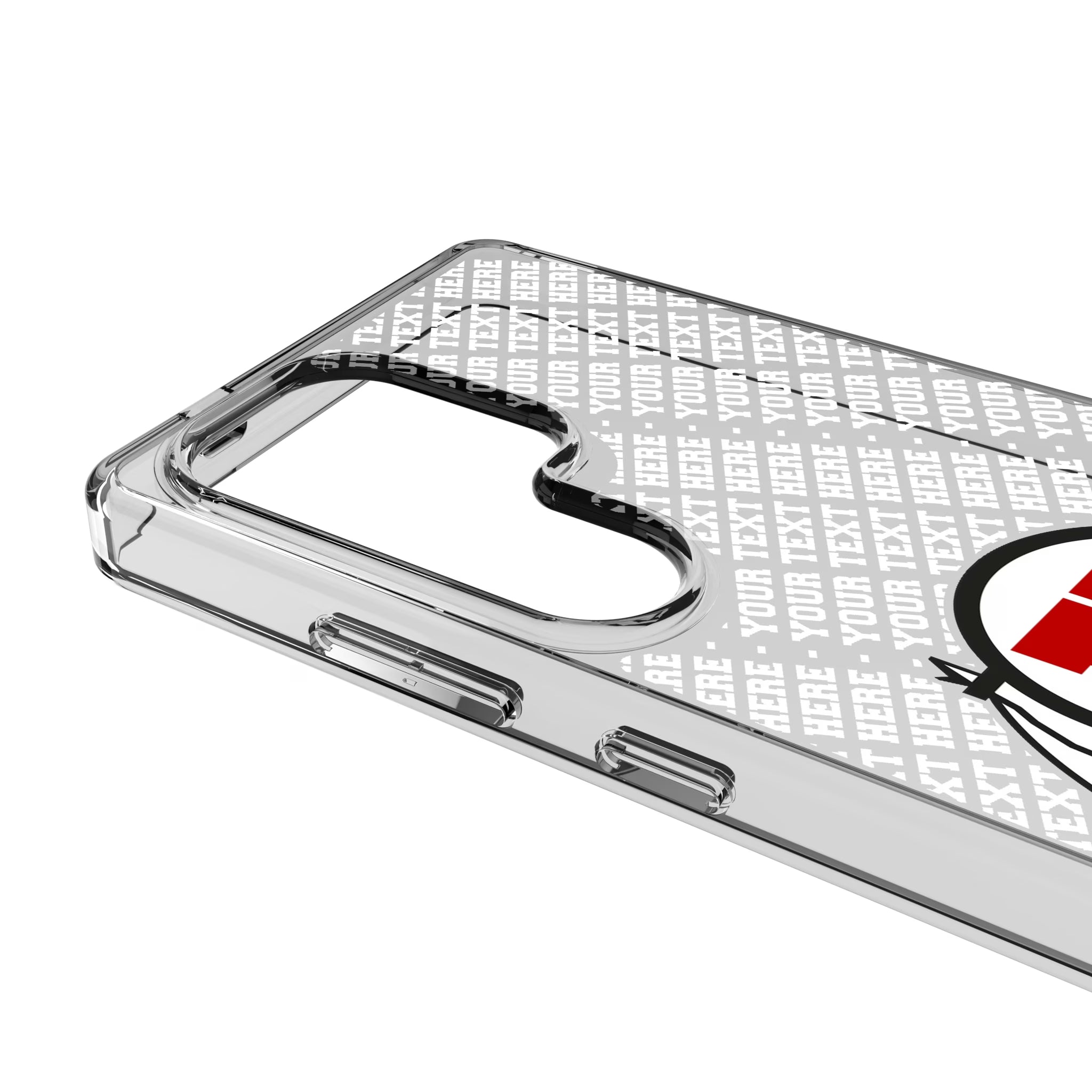 University of Utah Utes Personalized EndZone Plus Galaxy Clear Phone Case for Samsung Galaxy - Detail