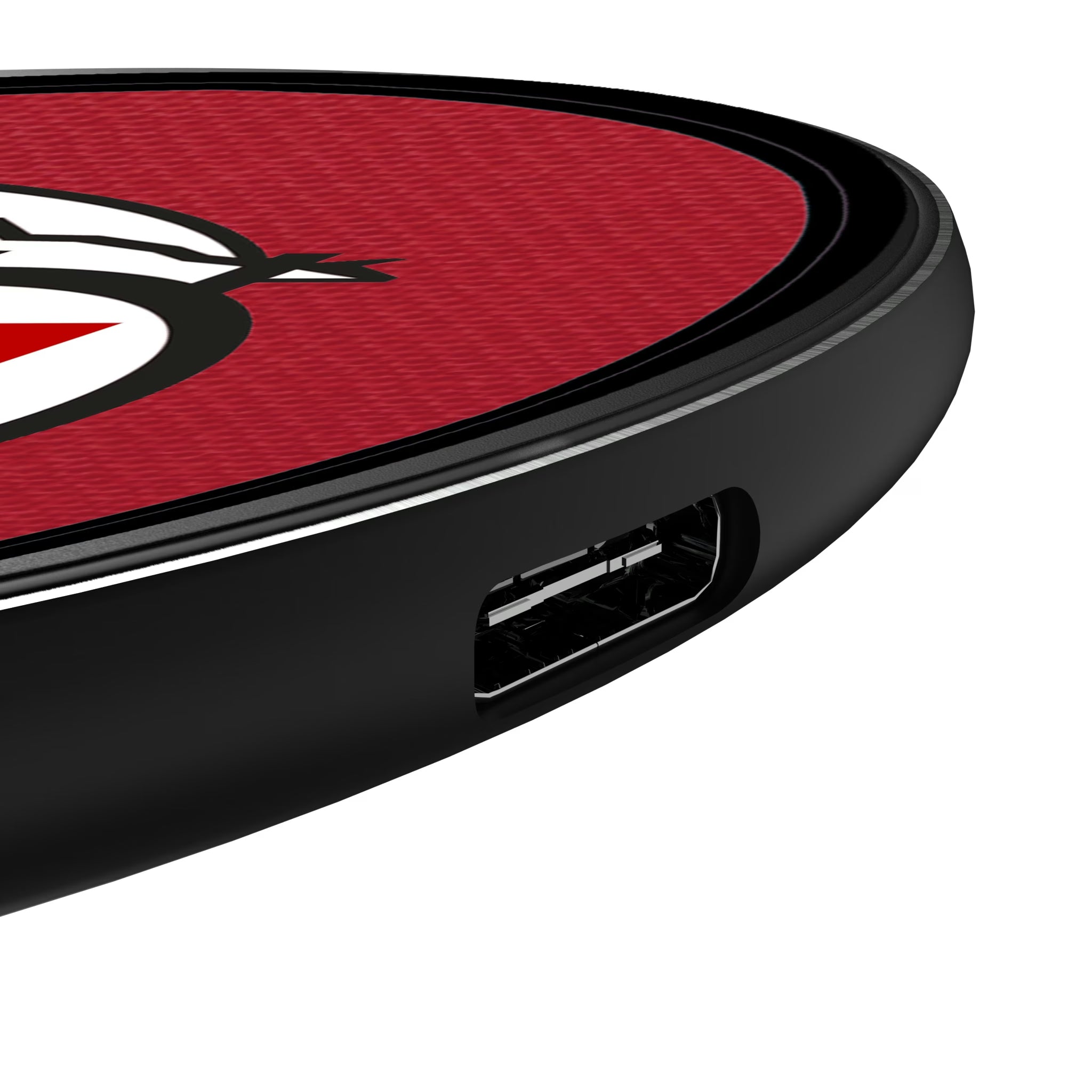 University of Utah Utes Personalized Endzone Solid 15-Watt Wireless Charger - Detail