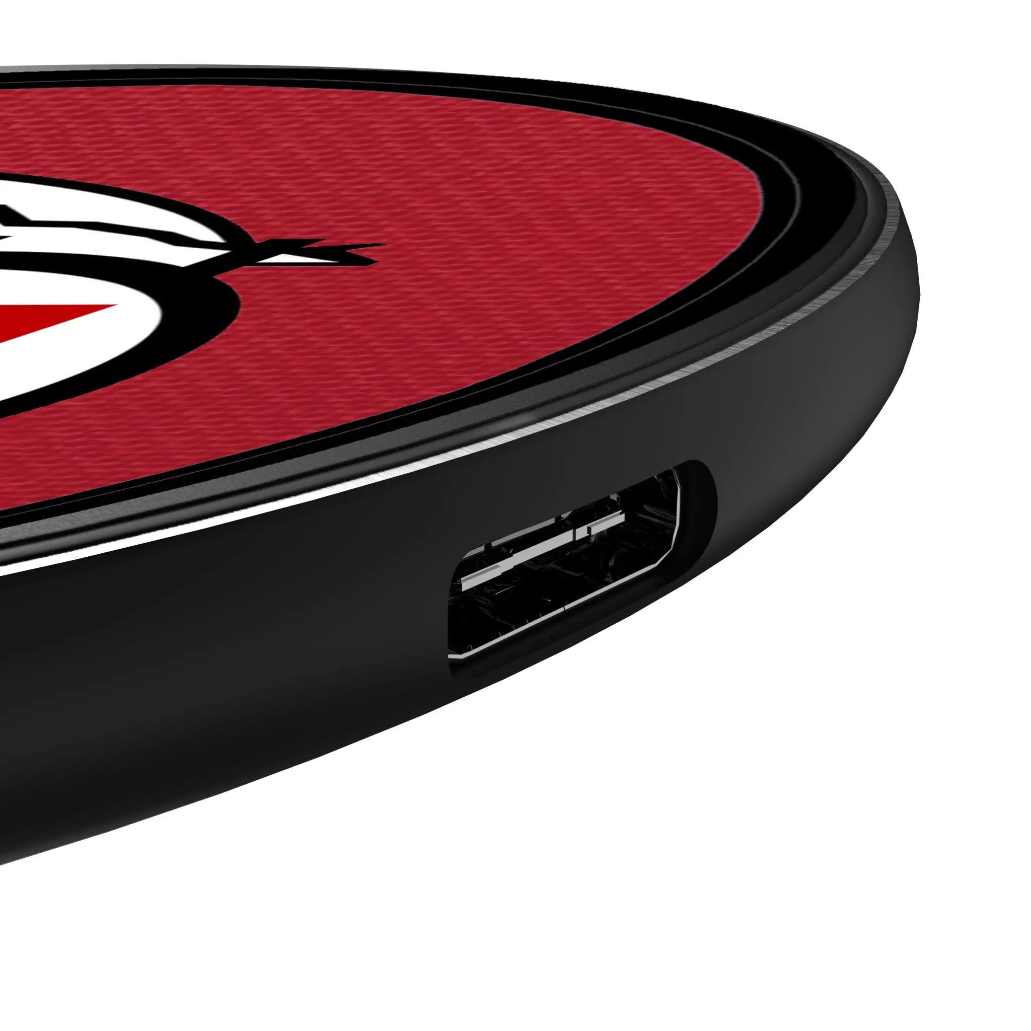 University of Utah Utes Personalized Endzone Solid 15-Watt Wireless Charger - Detail