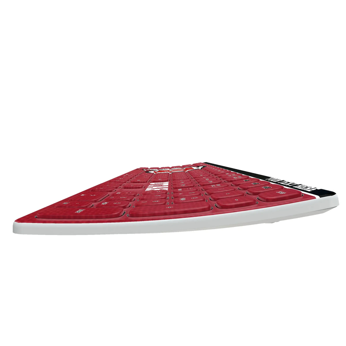 University of Utah Utes Personalized Endzone Solid KKB605 Curved Wireless Keyboard