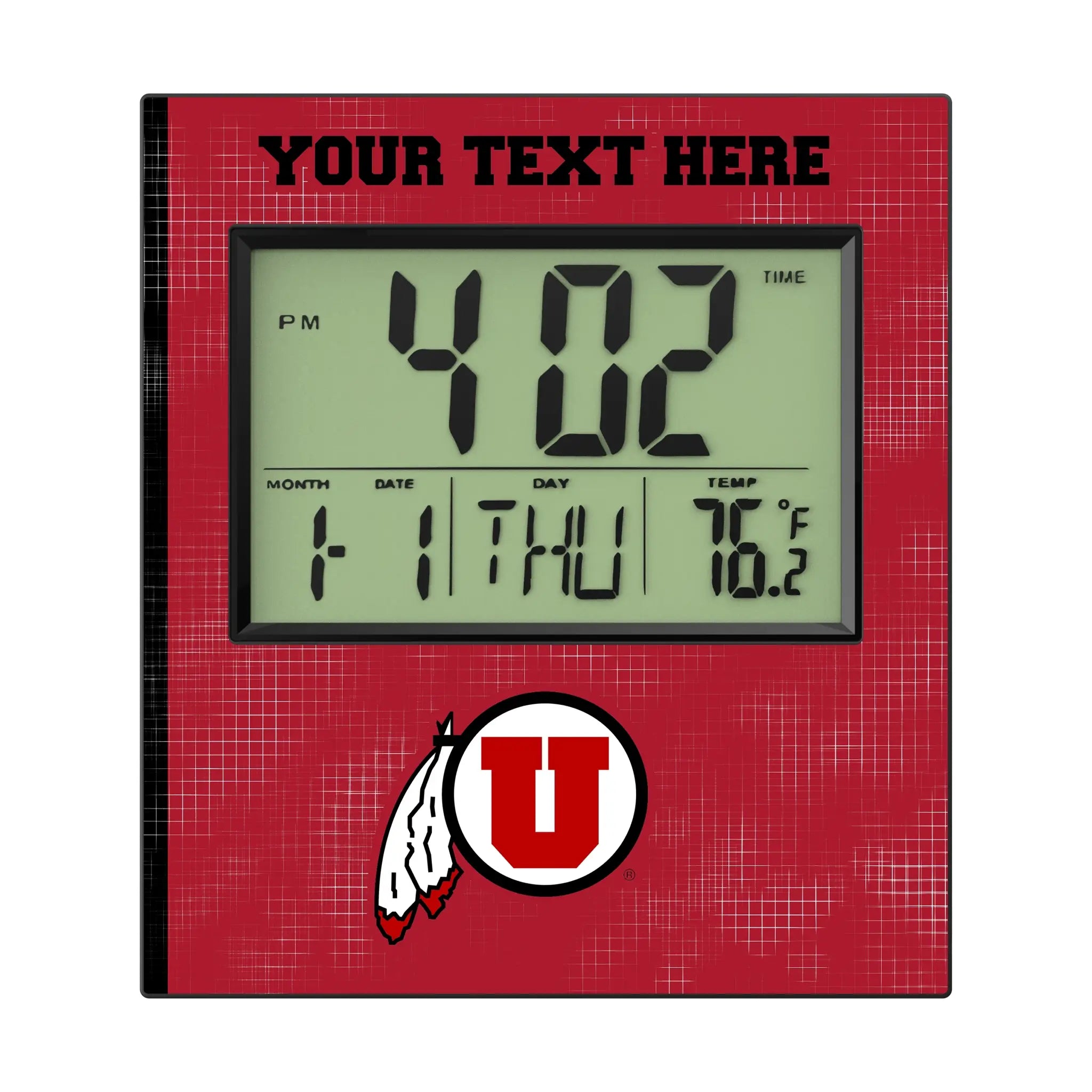 University of Utah Utes Personalized Hatch Wall Clock