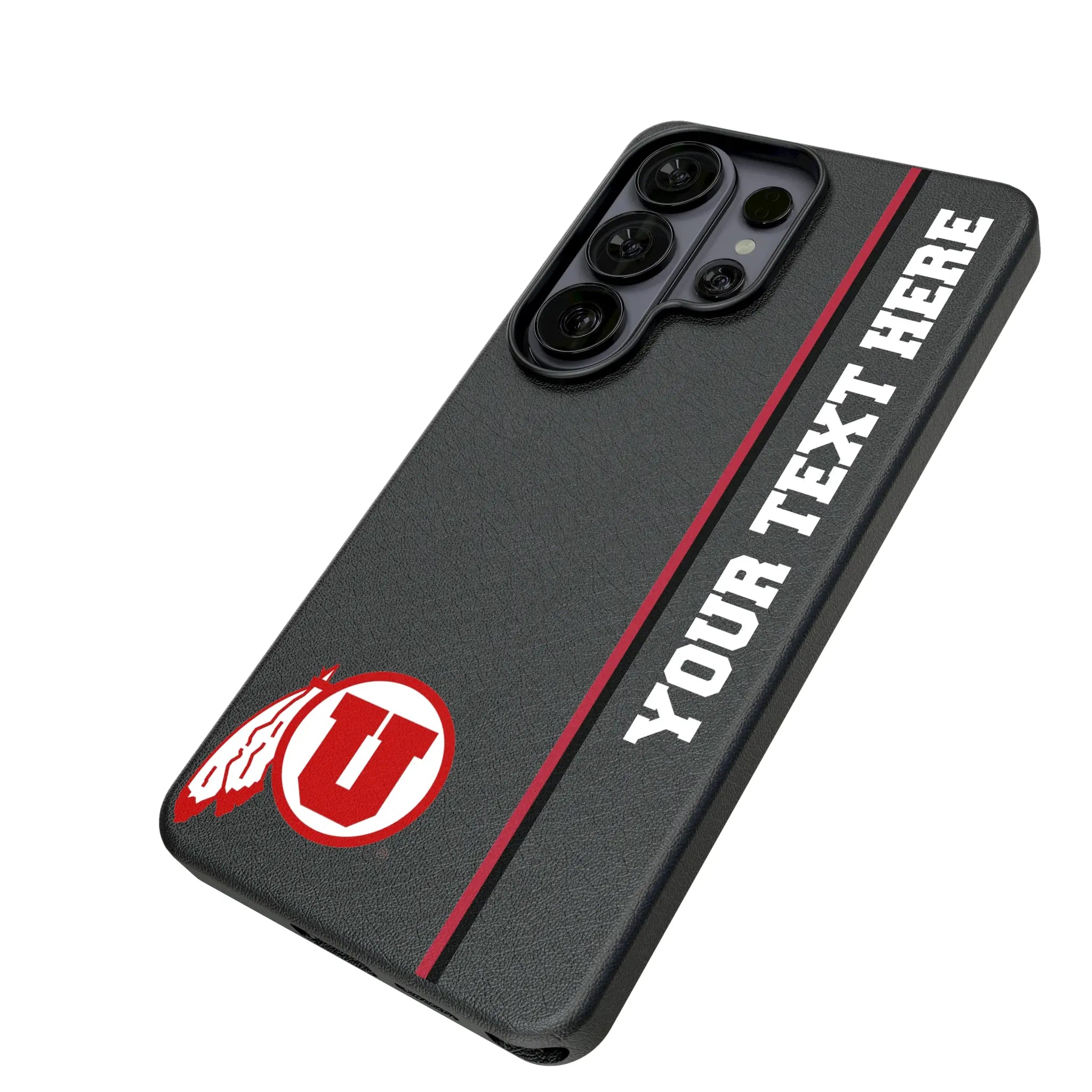 University of Utah Utes Personalized Sidebard Galaxy MagSafe Compatible Phone Case for Samsung Galaxy - Isometric View#Device_Galaxy S26 Ultra