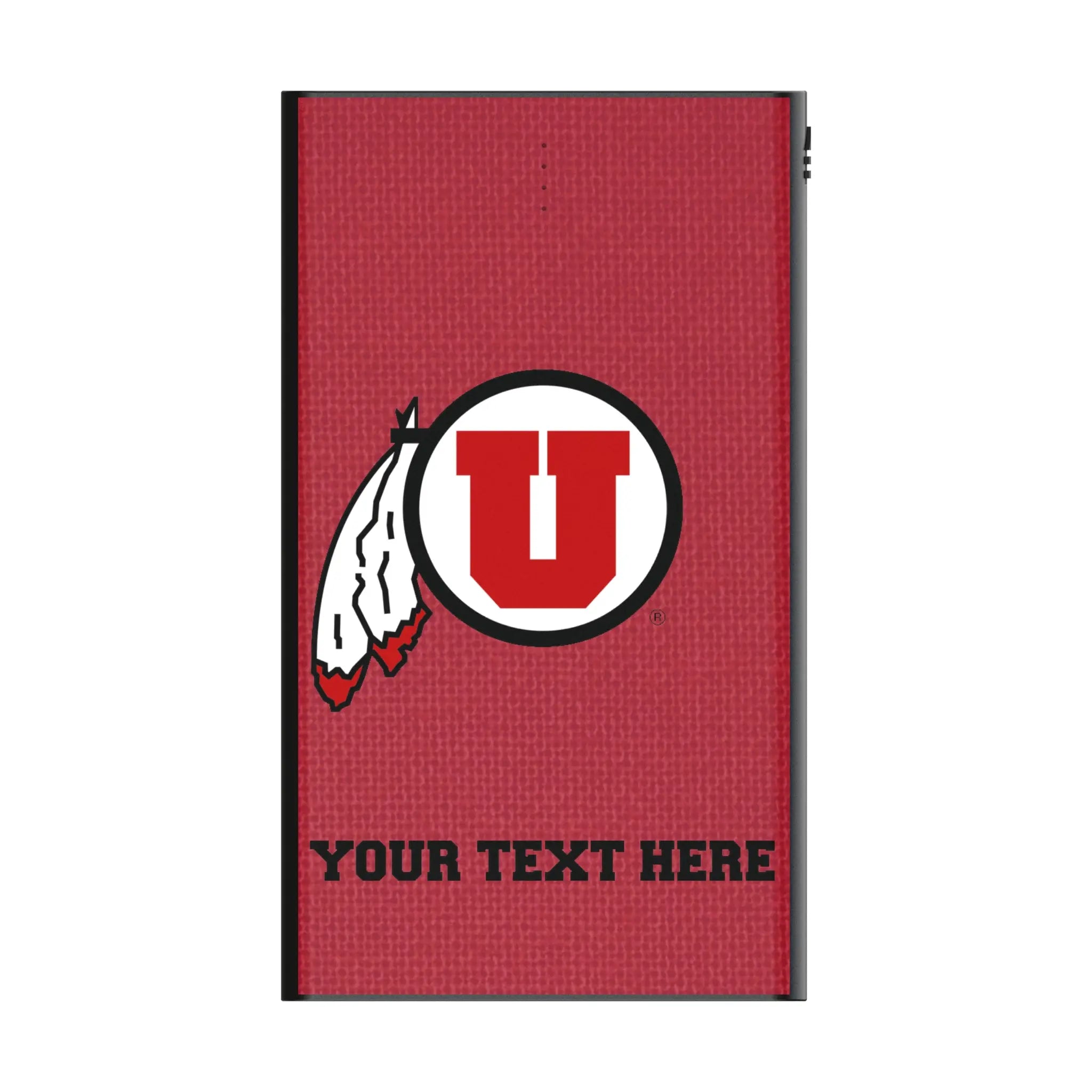 University of Utah Utes Personalized Solid 5000mAh Flat Power Bank