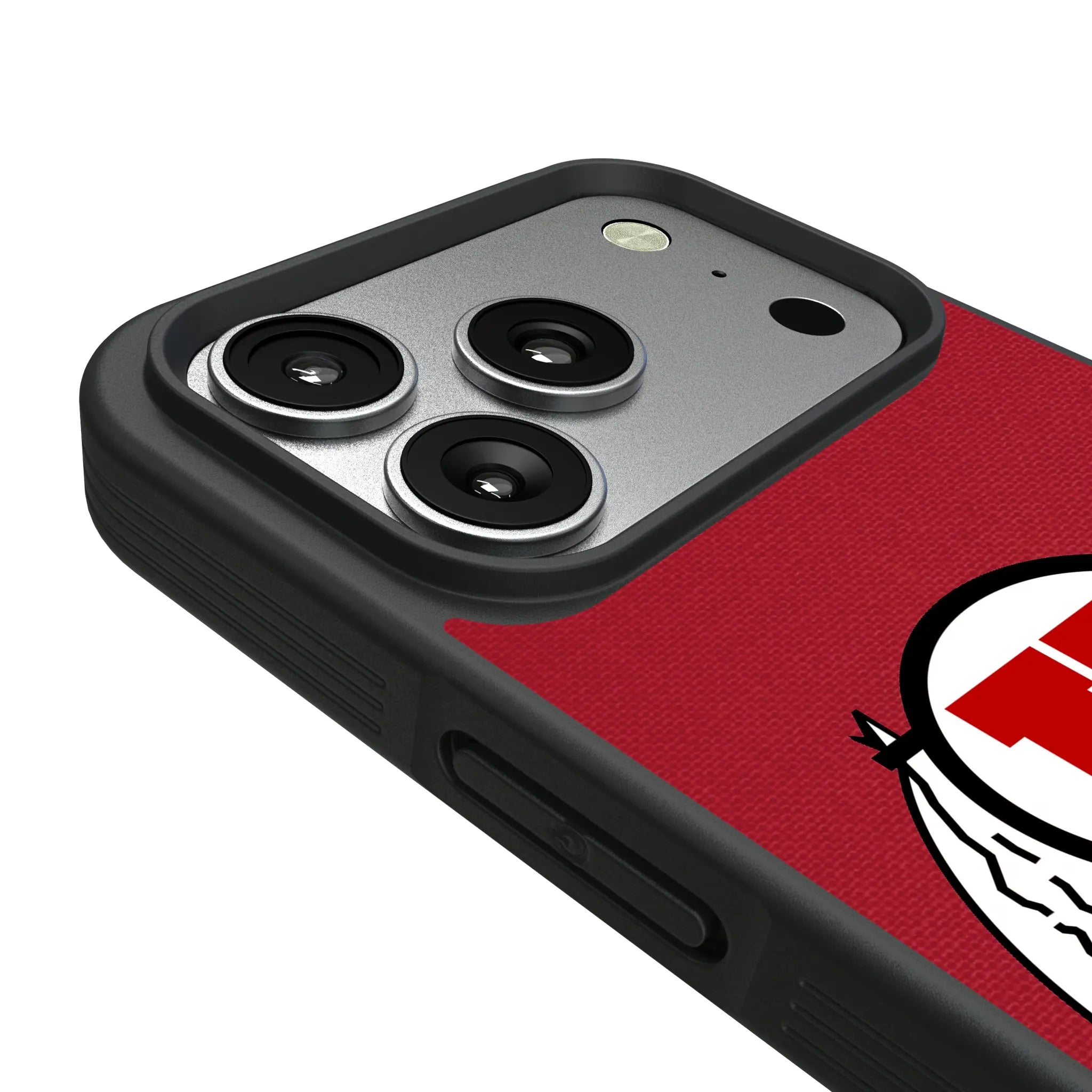 University of Utah Utes Personalized Stripe iPhone Bump Phone Case for Apple iPhone - Detail#Device_iPhone 17 Pro
