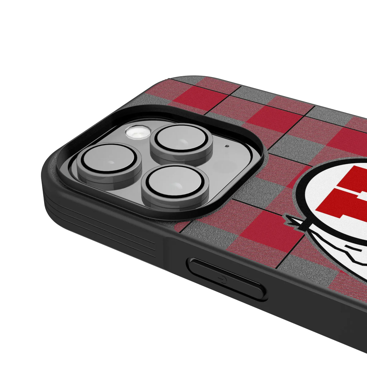 University of Utah Utes Plaid iPhone Bump Phone Case for Apple iPhone - Detail