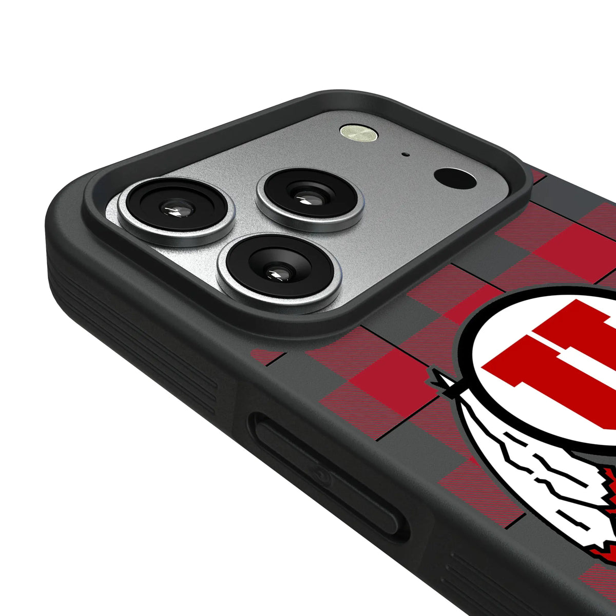 University of Utah Utes Plaid iPhone Bump Phone Case for Apple iPhone - Detail#Device_iPhone 17 Pro