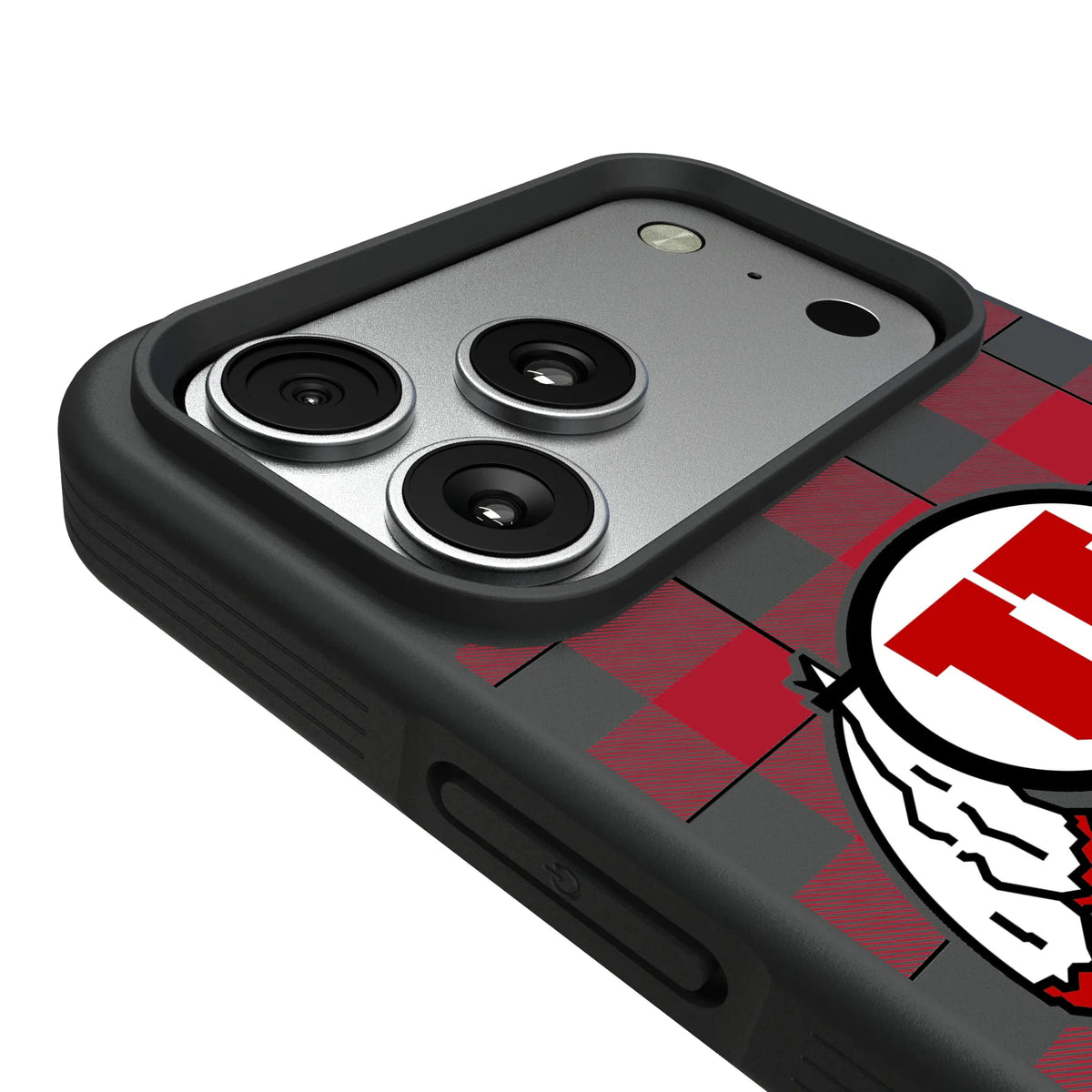 University of Utah Utes Plaid iPhone Bump Phone Case for Apple iPhone - Detail#Device_iPhone 17 Pro Max