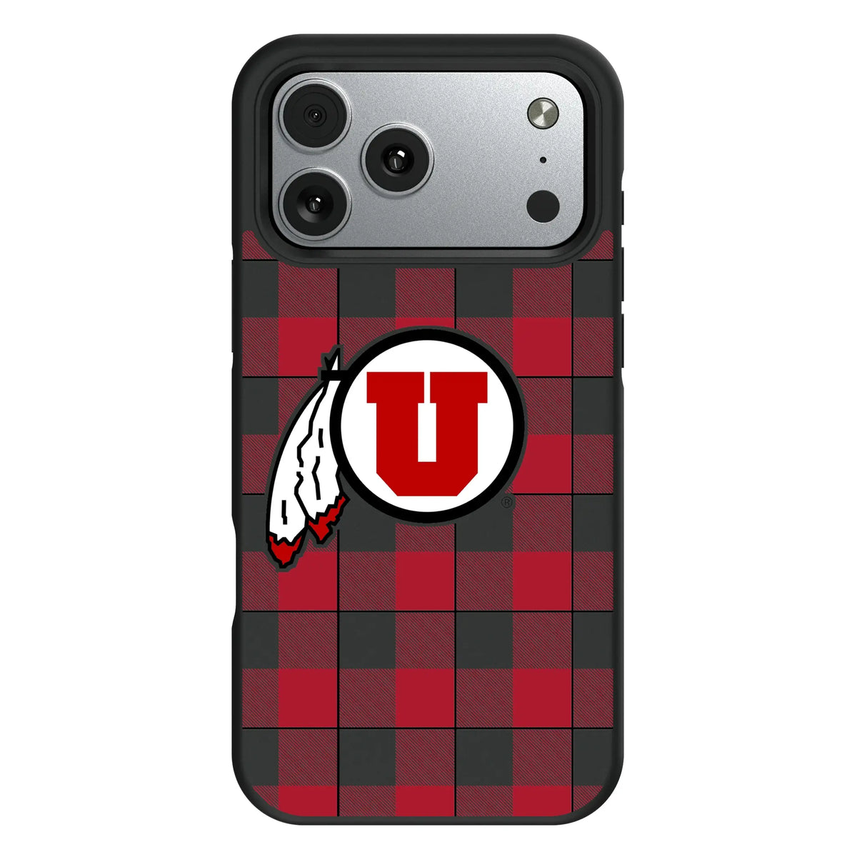 University of Utah Utes Plaid iPhone Bump Phone Case for Apple iPhone#Device_iPhone 17 Pro Max