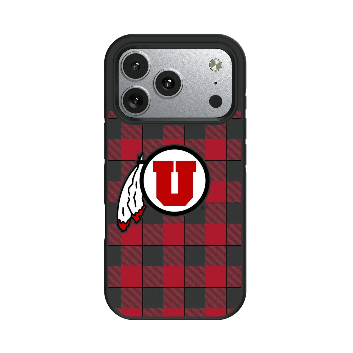 University of Utah Utes Plaid iPhone Bump Phone Case for Apple iPhone#Device_iPhone 17 Pro