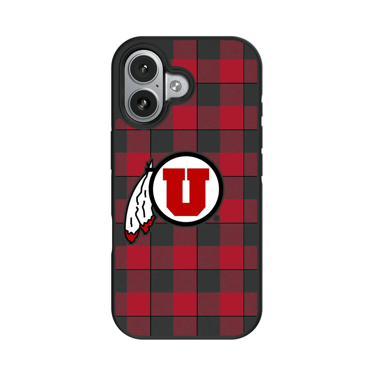 University of Utah Utes Plaid iPhone Bump Phone Case for Apple iPhone#Device_iPhone 17
