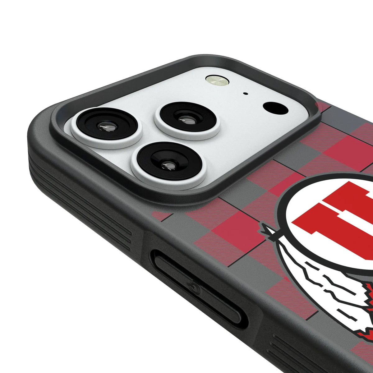 University of Utah Utes Plaid iPhone Bump Phone Case for Apple iPhone - Detail#Device_iPhone 18 Pro