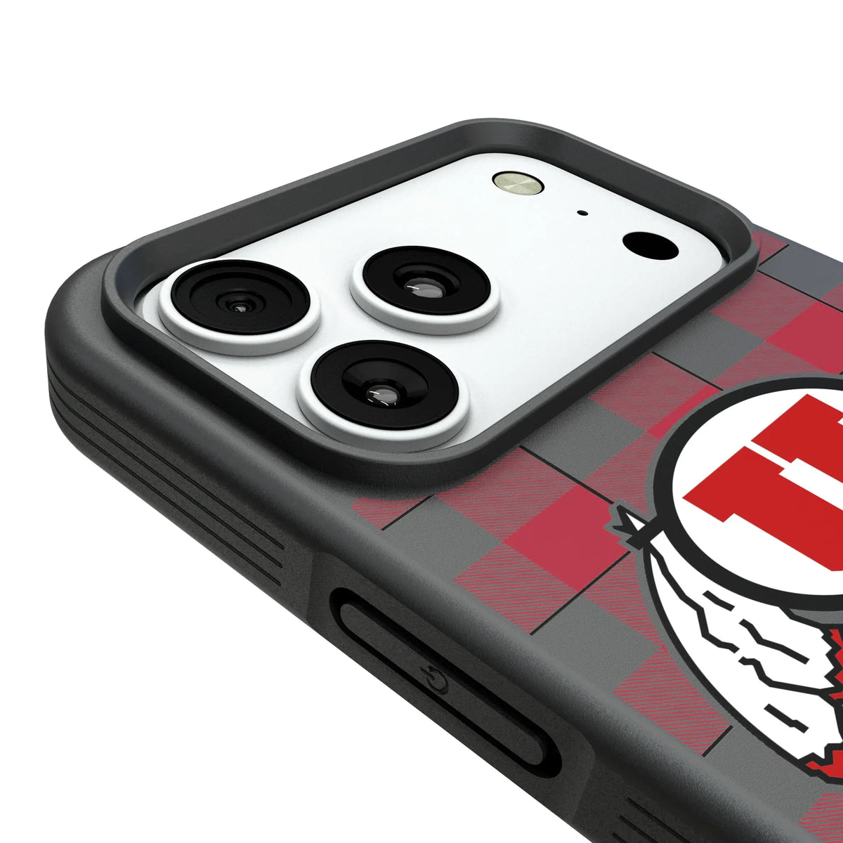 University of Utah Utes Plaid iPhone Bump Phone Case for Apple iPhone - Detail#Device_iPhone 18 Pro Max