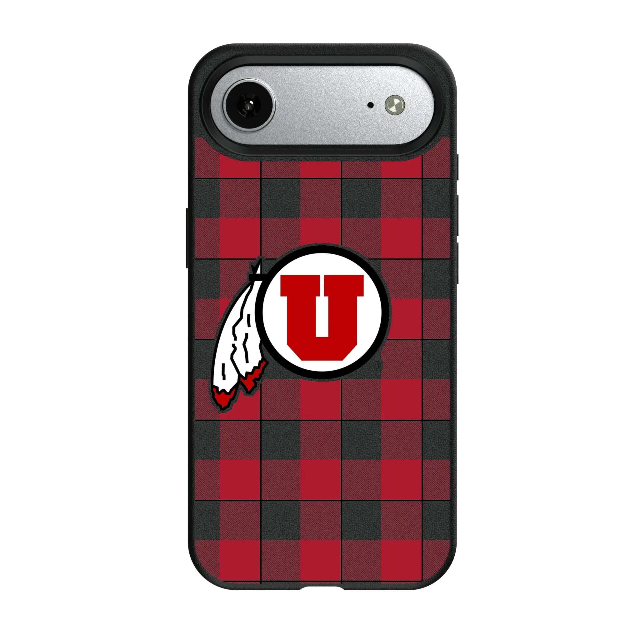 University of Utah Utes Plaid iPhone MagSafe Compatible Phone Case for Apple iPhone#Device_iPhone Air