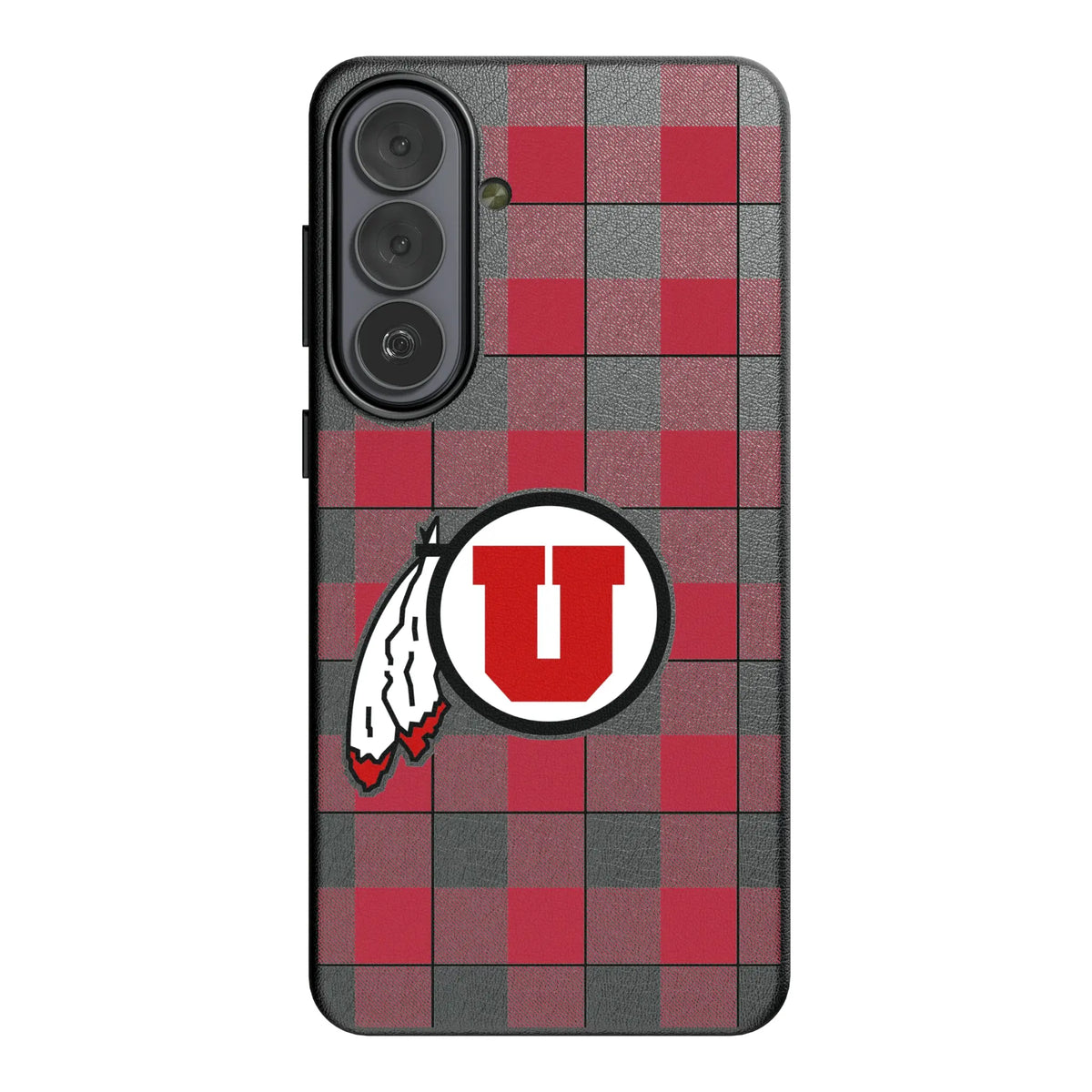University of Utah Utes Plaid Galaxy MagSafe Compatible Phone Case for Samsung Galaxy#Device_Galaxy S26 Plus