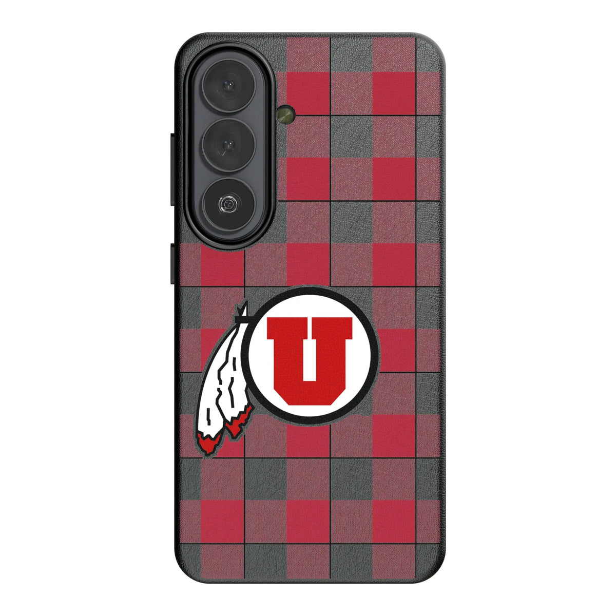University of Utah Utes Plaid Galaxy MagSafe Compatible Phone Case for Samsung Galaxy#Device_Galaxy S26