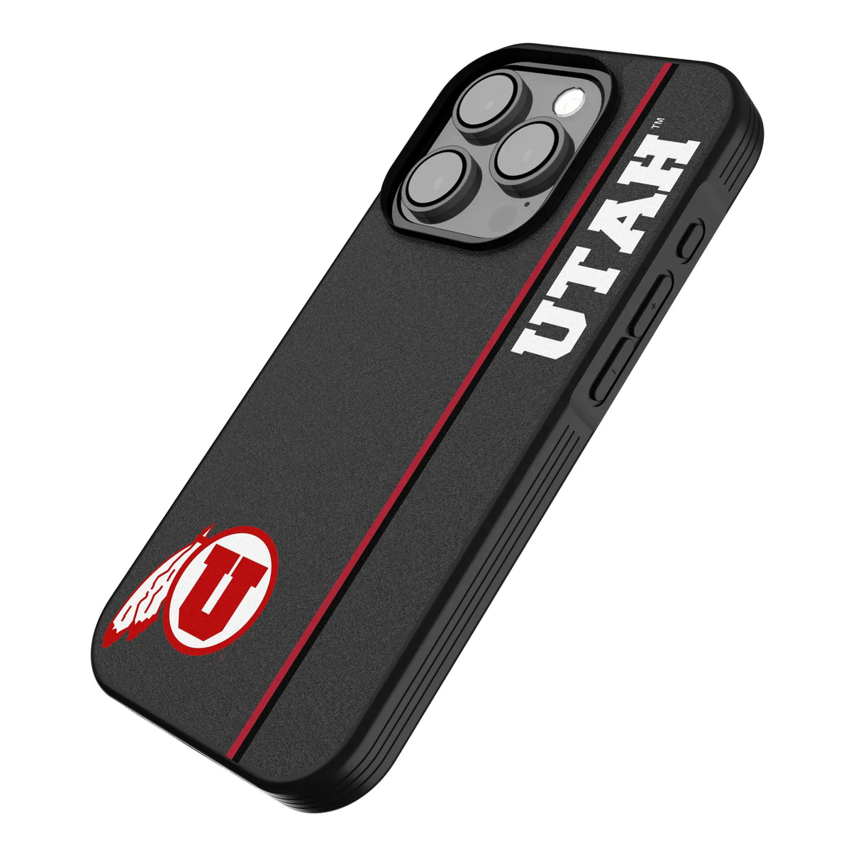University of Utah Utes Sidebar iPhone Bump Phone Case for Apple iPhone - Isometric View