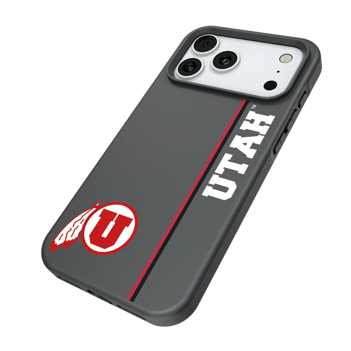 University of Utah Utes Sidebar iPhone Bump Phone Case for Apple iPhone - Isometric View#Device_iPhone 18 Pro Max