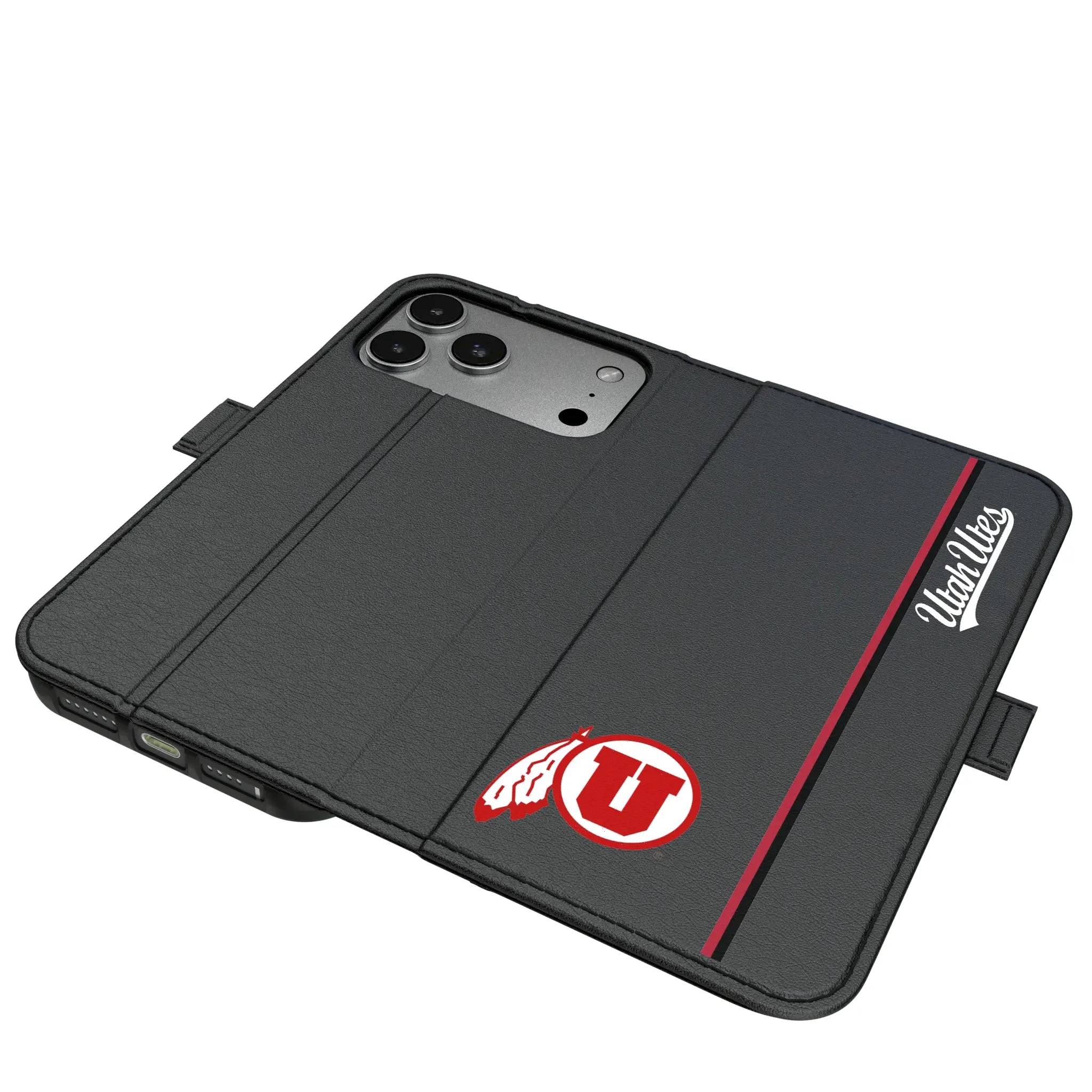 University of Utah Utes Sidebar iPhone Folio Phone Case for Apple iPhone#Device_iPhone 17 Pro Max