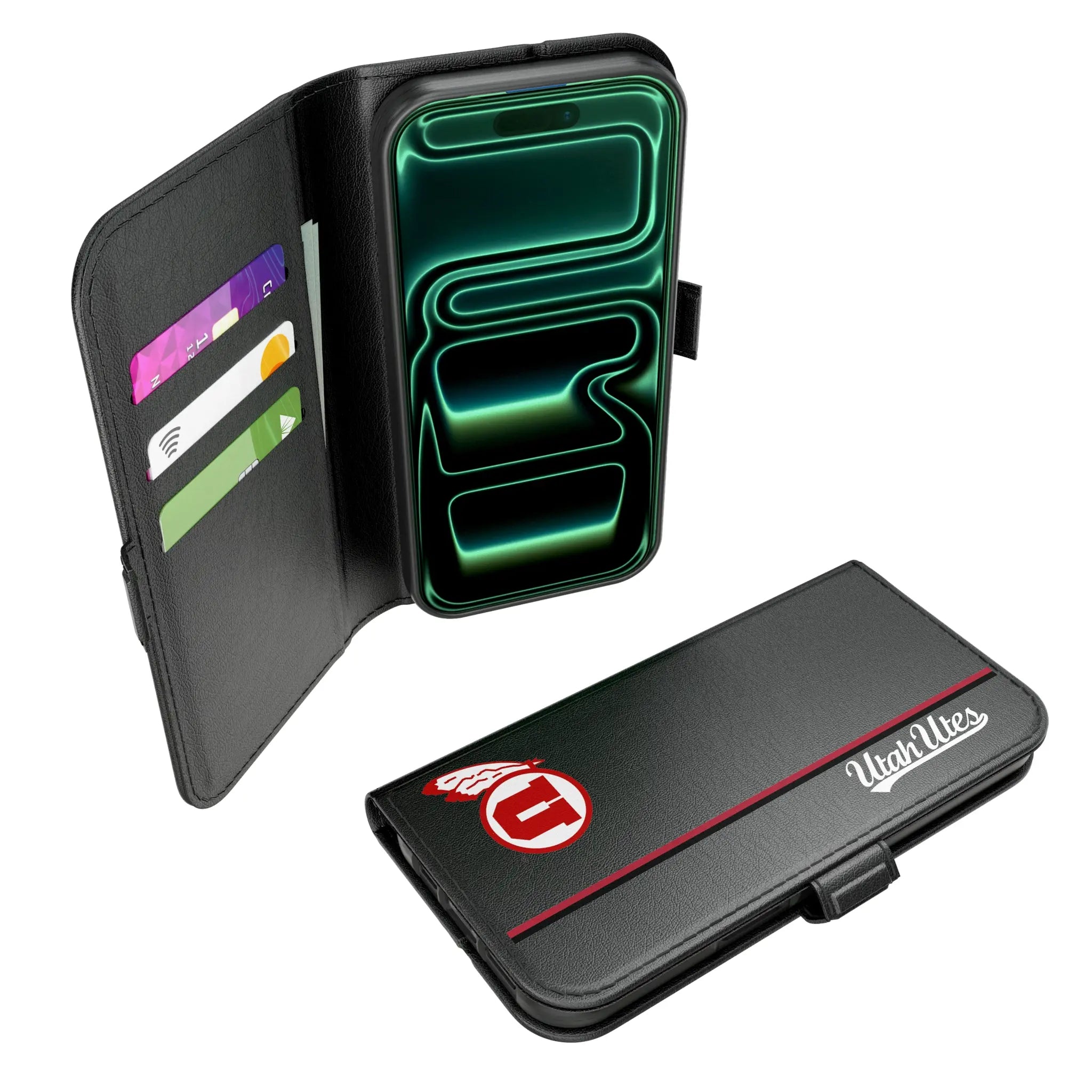 University of Utah Utes Sidebar iPhone Folio Phone Case for Apple iPhone#Device_iPhone 17