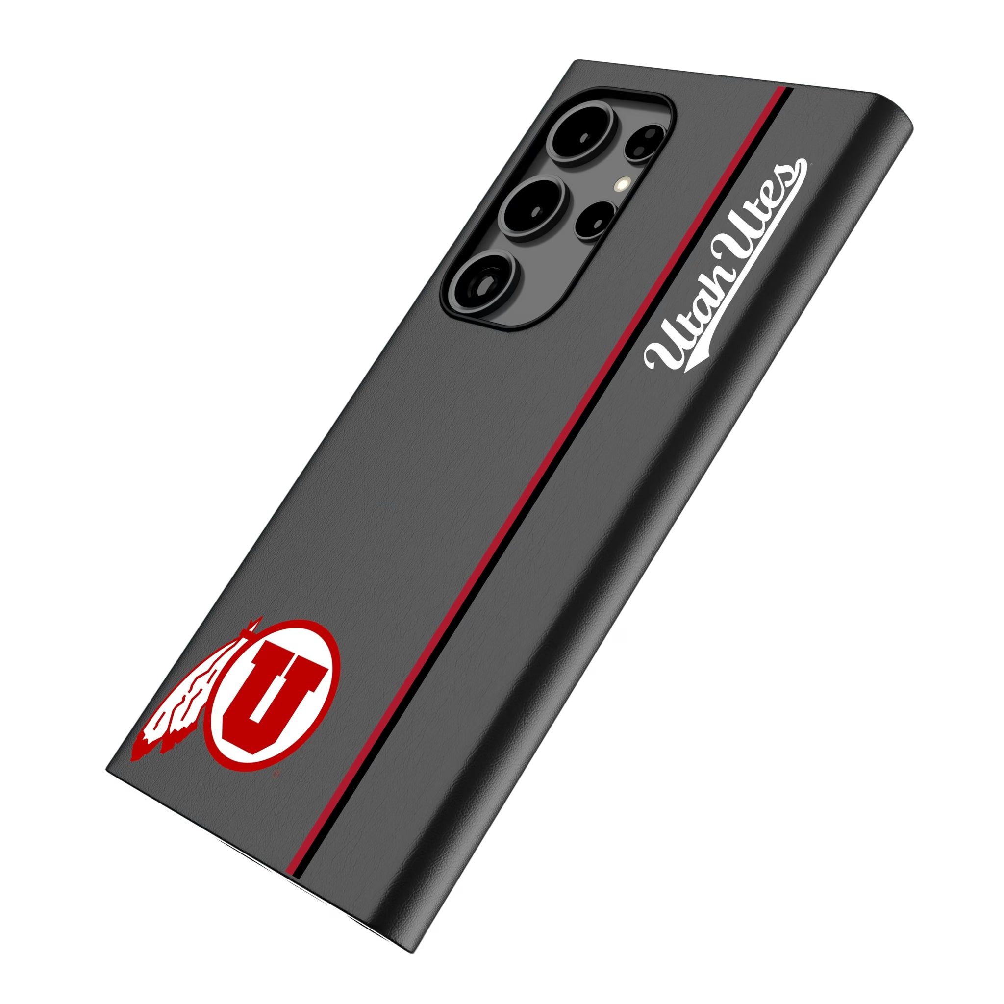 University of Utah Utes Sidebar Galaxy MagSafe Compatible Phone Case for Samsung Galaxy - Isometric View