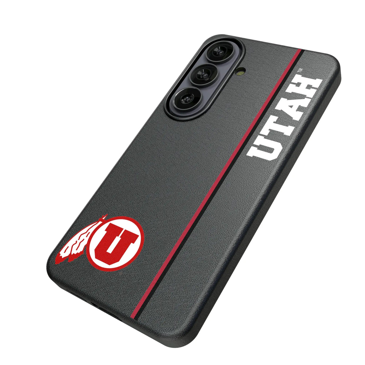 University of Utah Utes Sidebar Galaxy MagSafe Compatible Phone Case for Samsung Galaxy - Isometric View#Device_Galaxy S26
